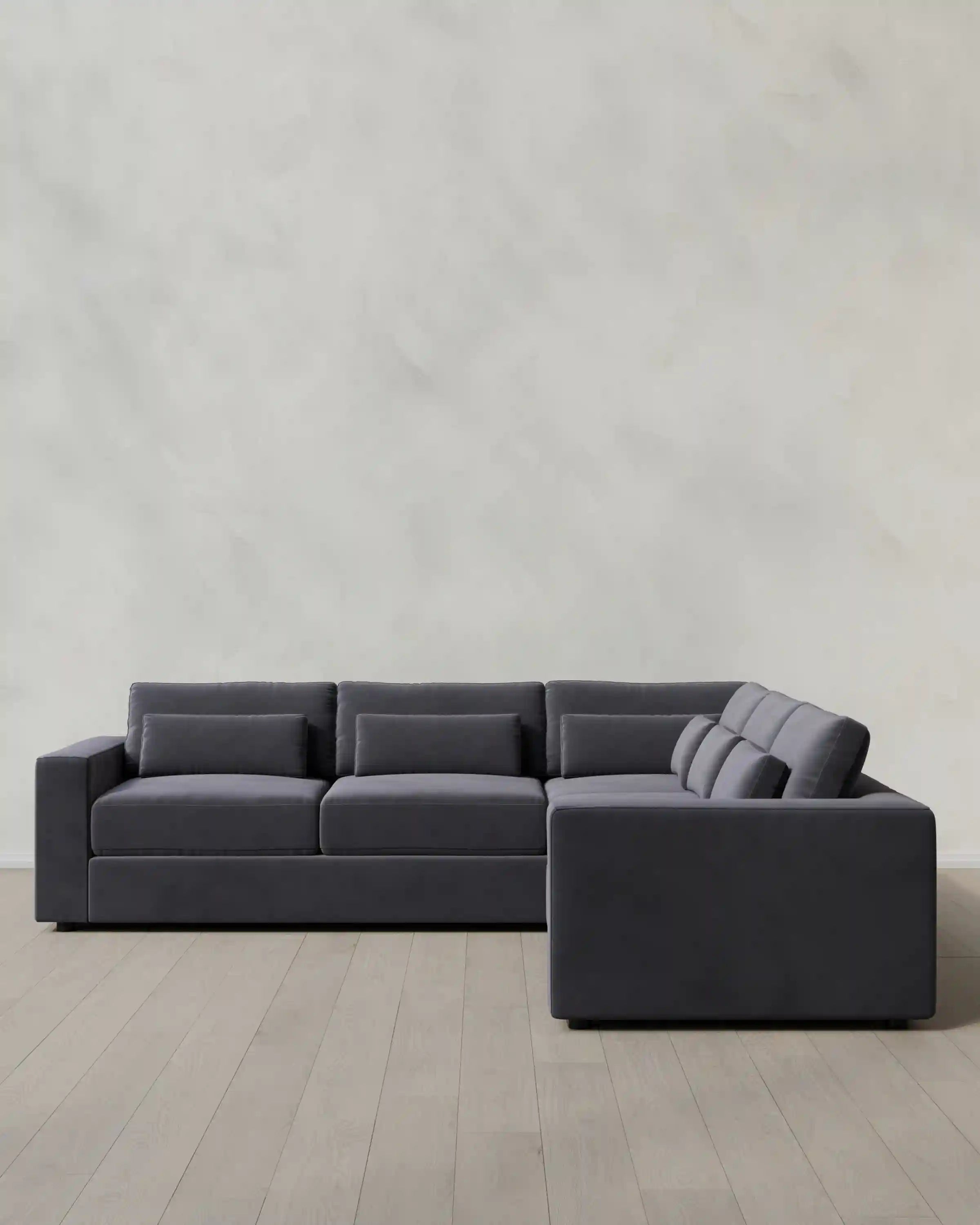 Ashford Deep Seat L Sectional in Performance Velvet