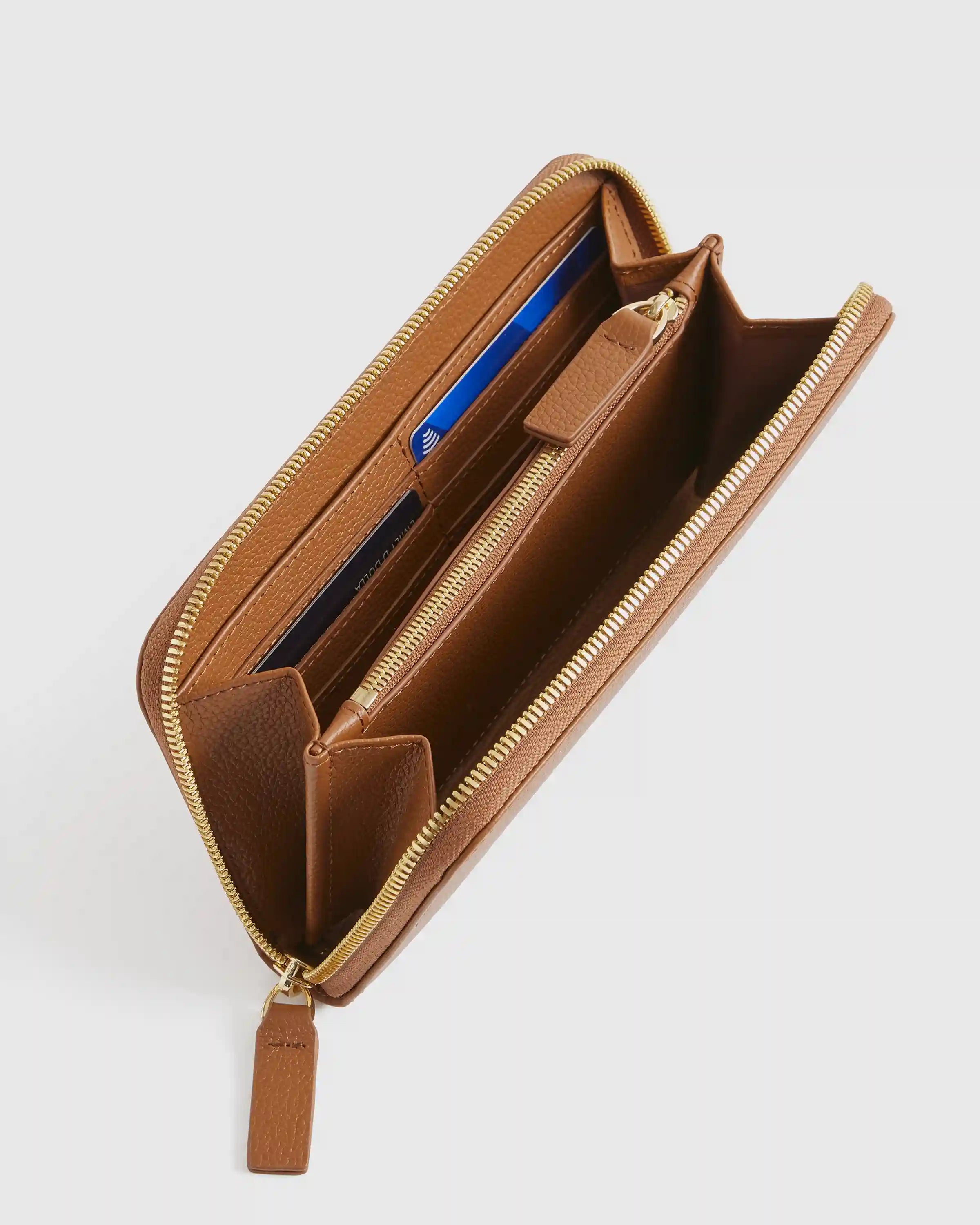 Italian Pebbled Leather Continental Wallet