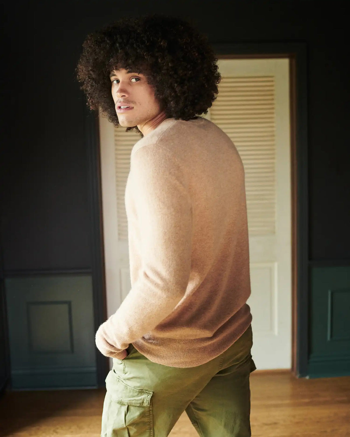 Mongolian Spring Cashmere V-Neck Sweater