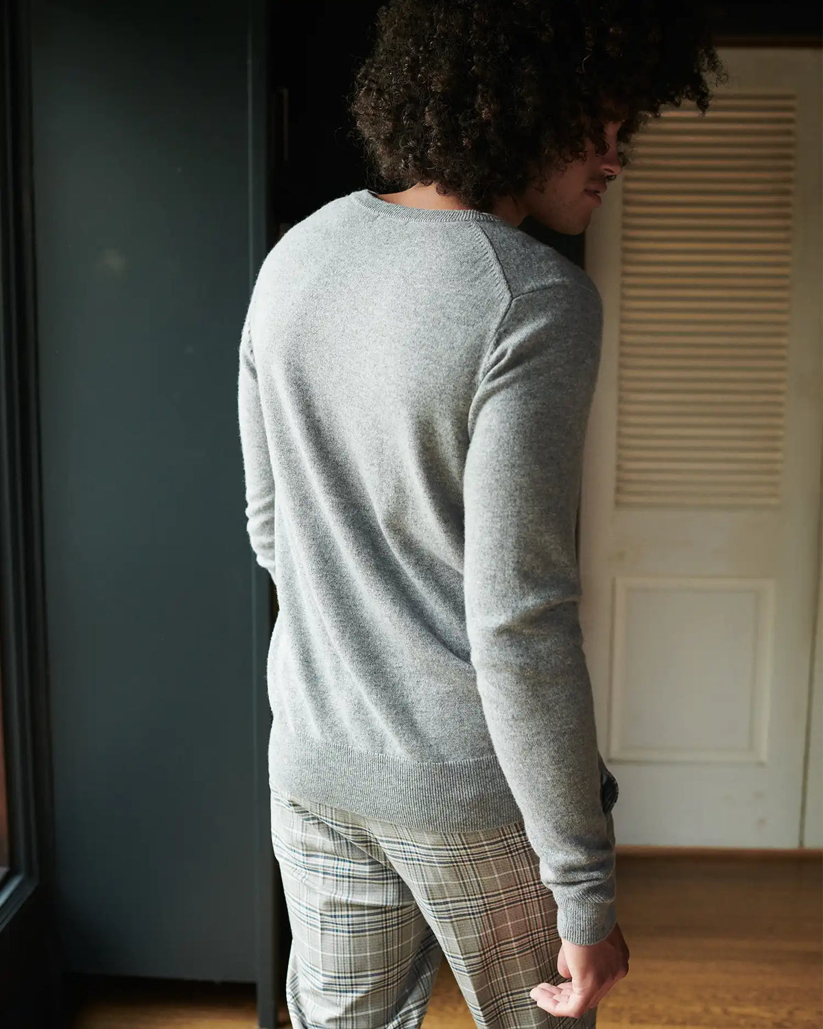 Mongolian Spring Cashmere V-Neck Sweater