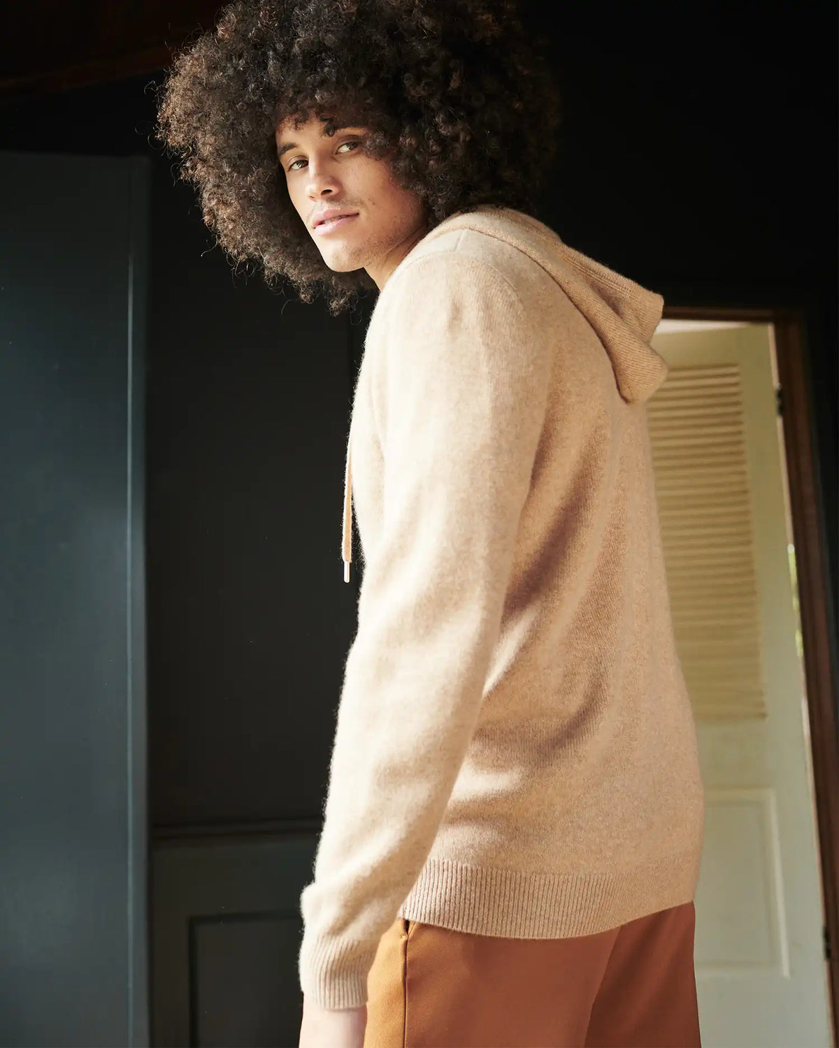 Mongolian Cashmere Full-Zip Hoodie
