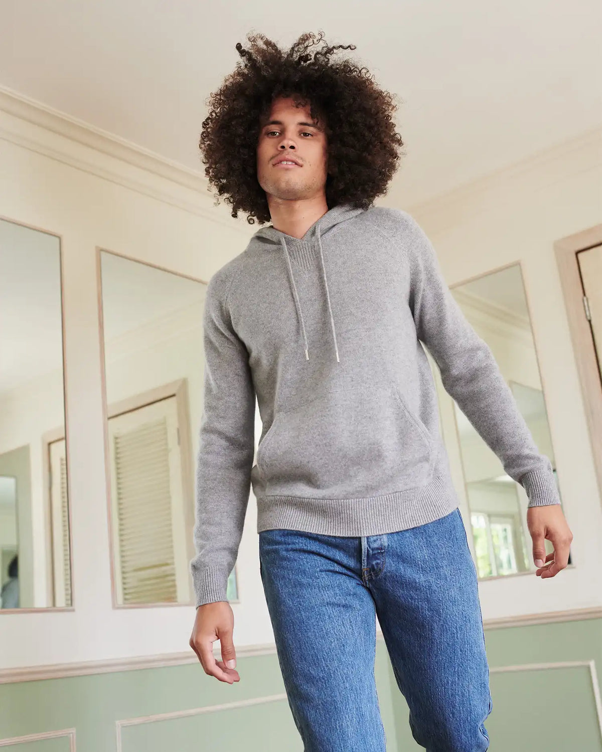 Mongolian Spring Cashmere Pullover Hoodie