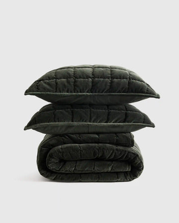 Cotton Velvet Box Quilt Set