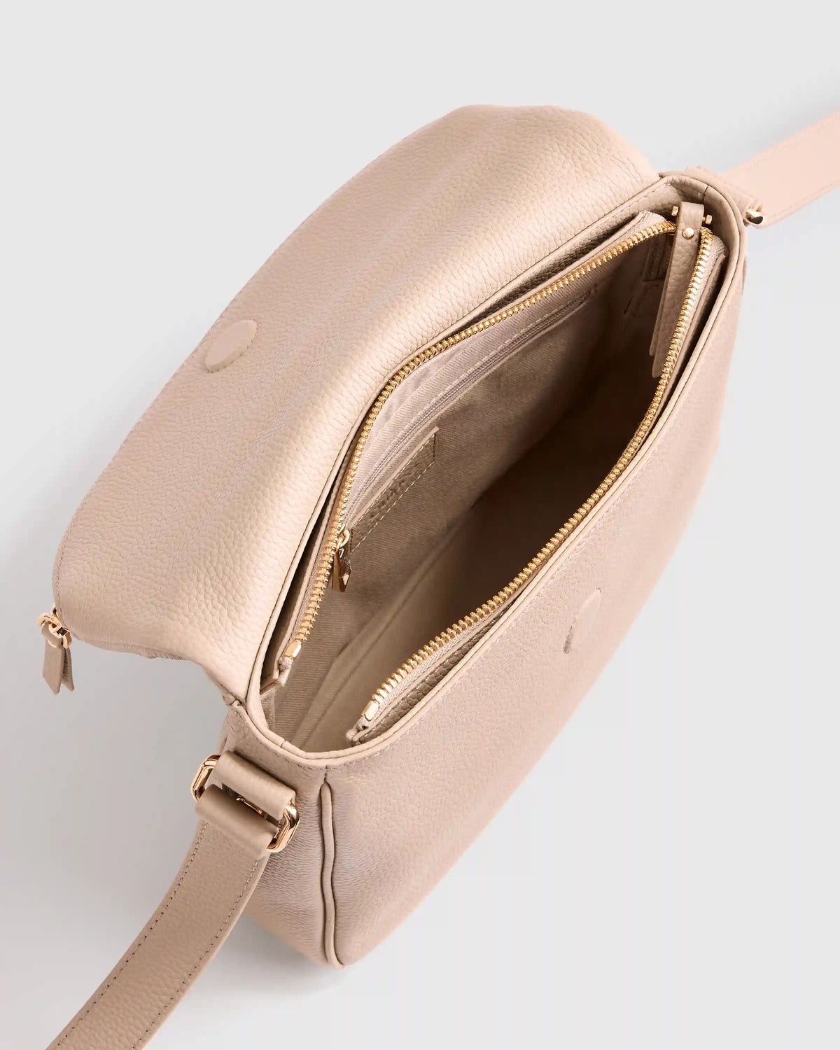 Italian Leather Foldover Crossbody