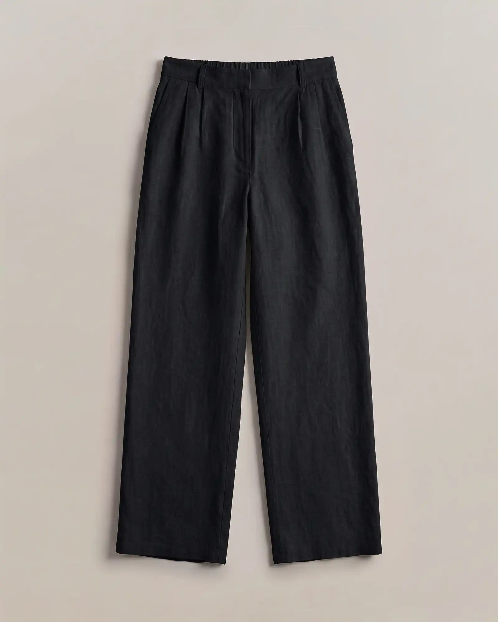 100% European Linen Pleated Trouser