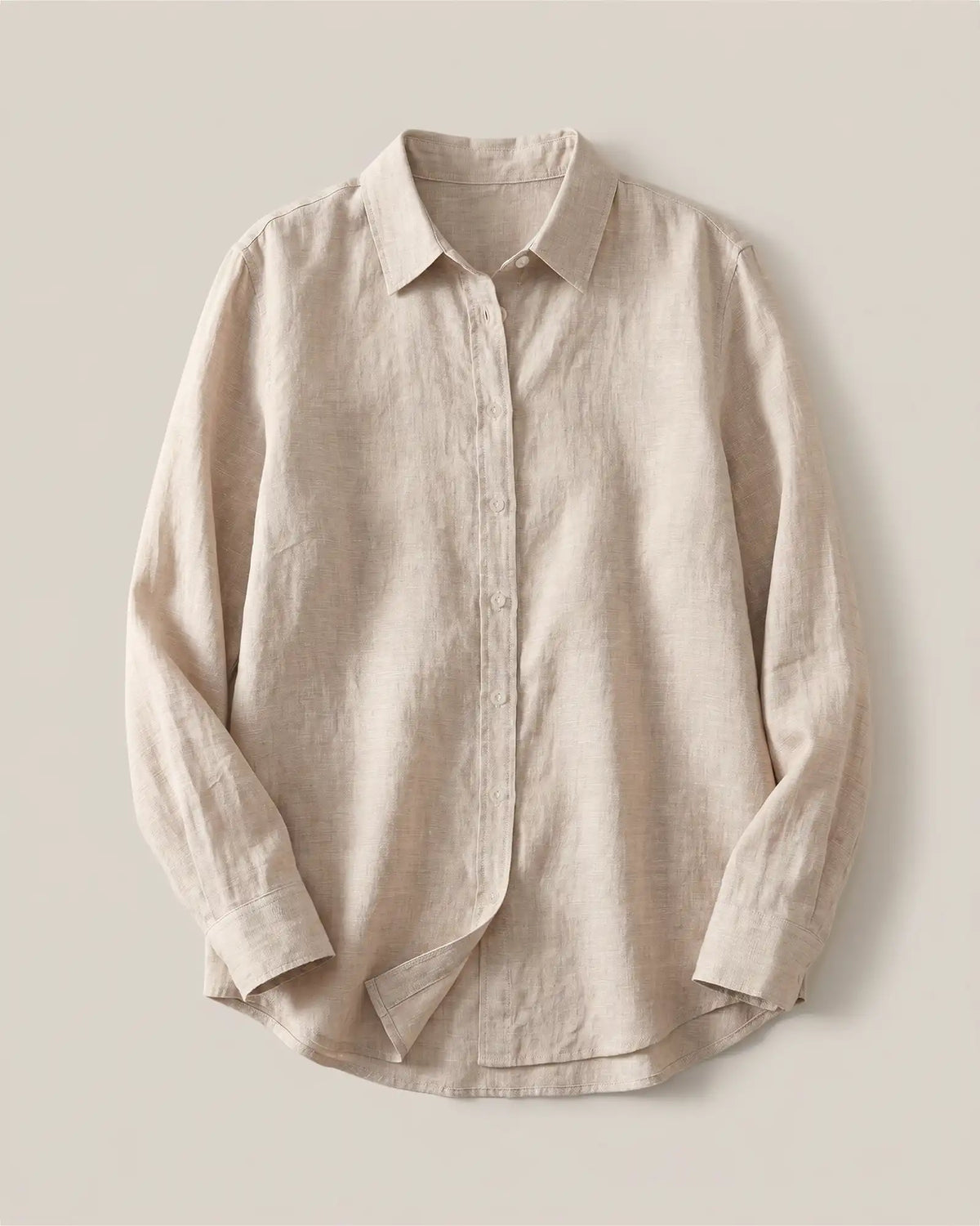 100% European Linen Long Sleeve Shirt