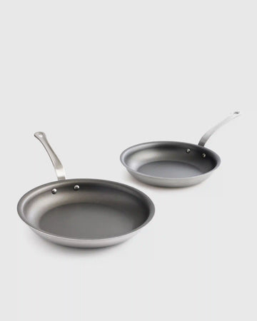 5-Ply Stainless Steel Nonstick Cookware: 2-Piece Frying Pan Set: 10" & 12"