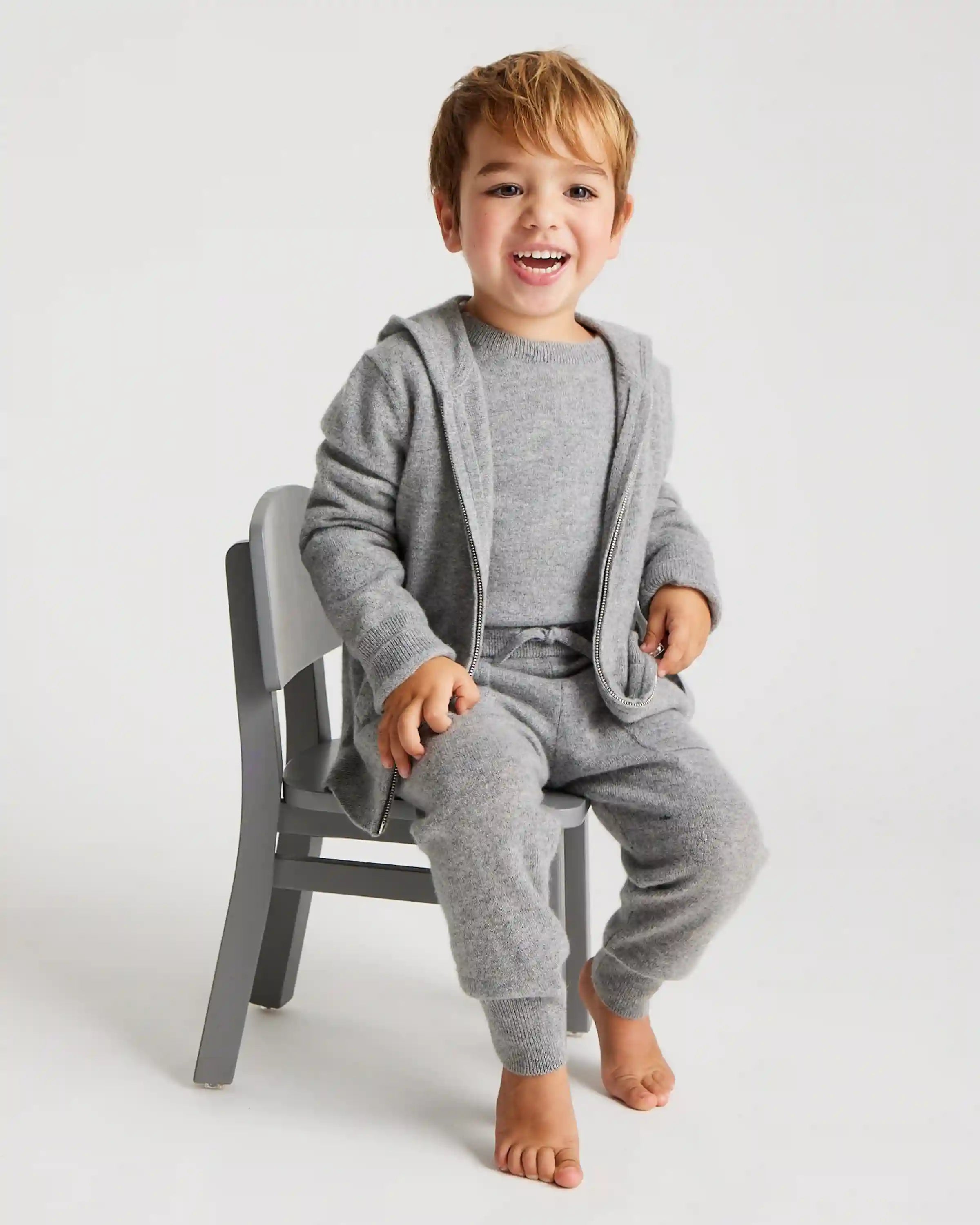 Washable Cashmere Full Zip Hoodie