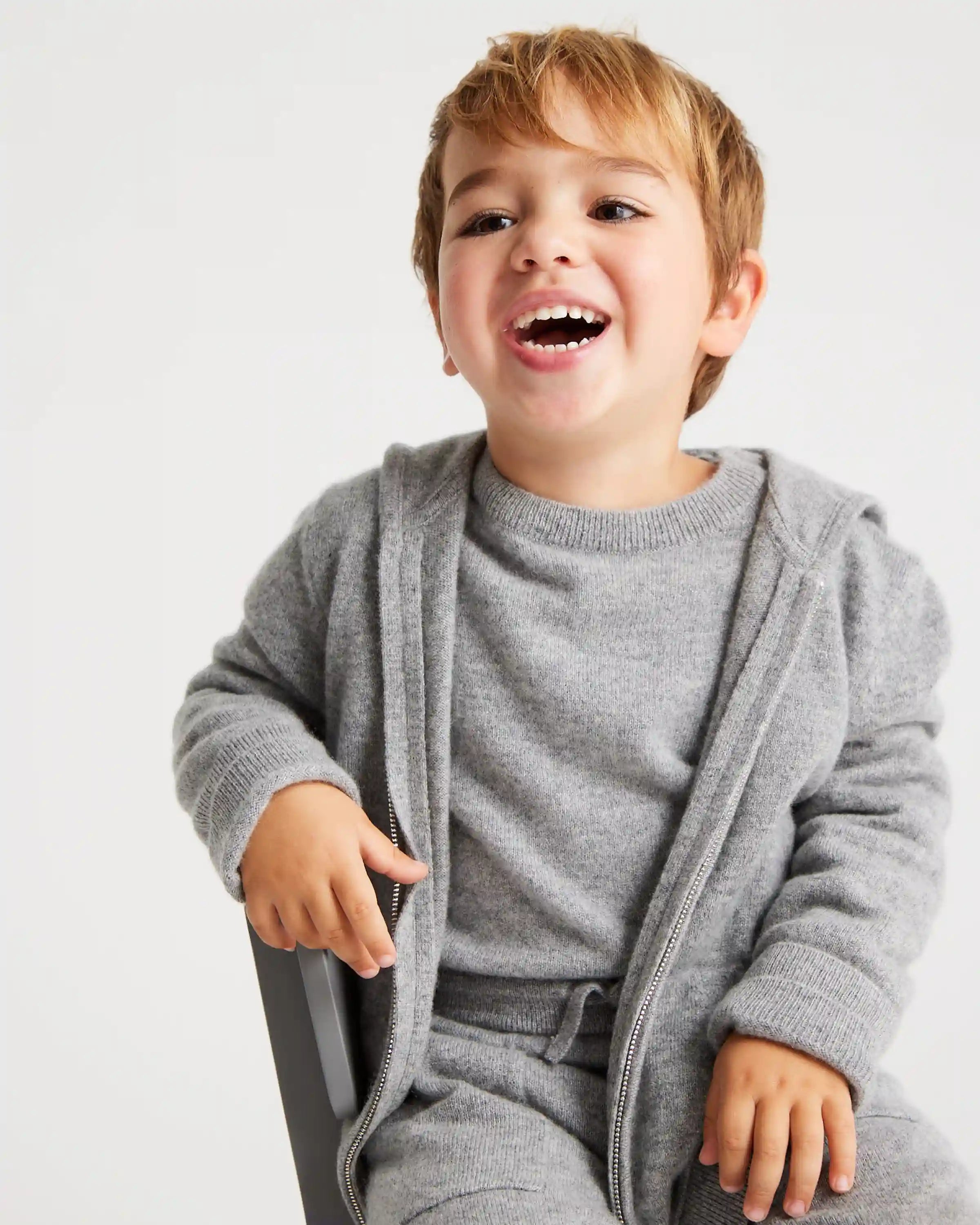 Washable Cashmere Full Zip Hoodie
