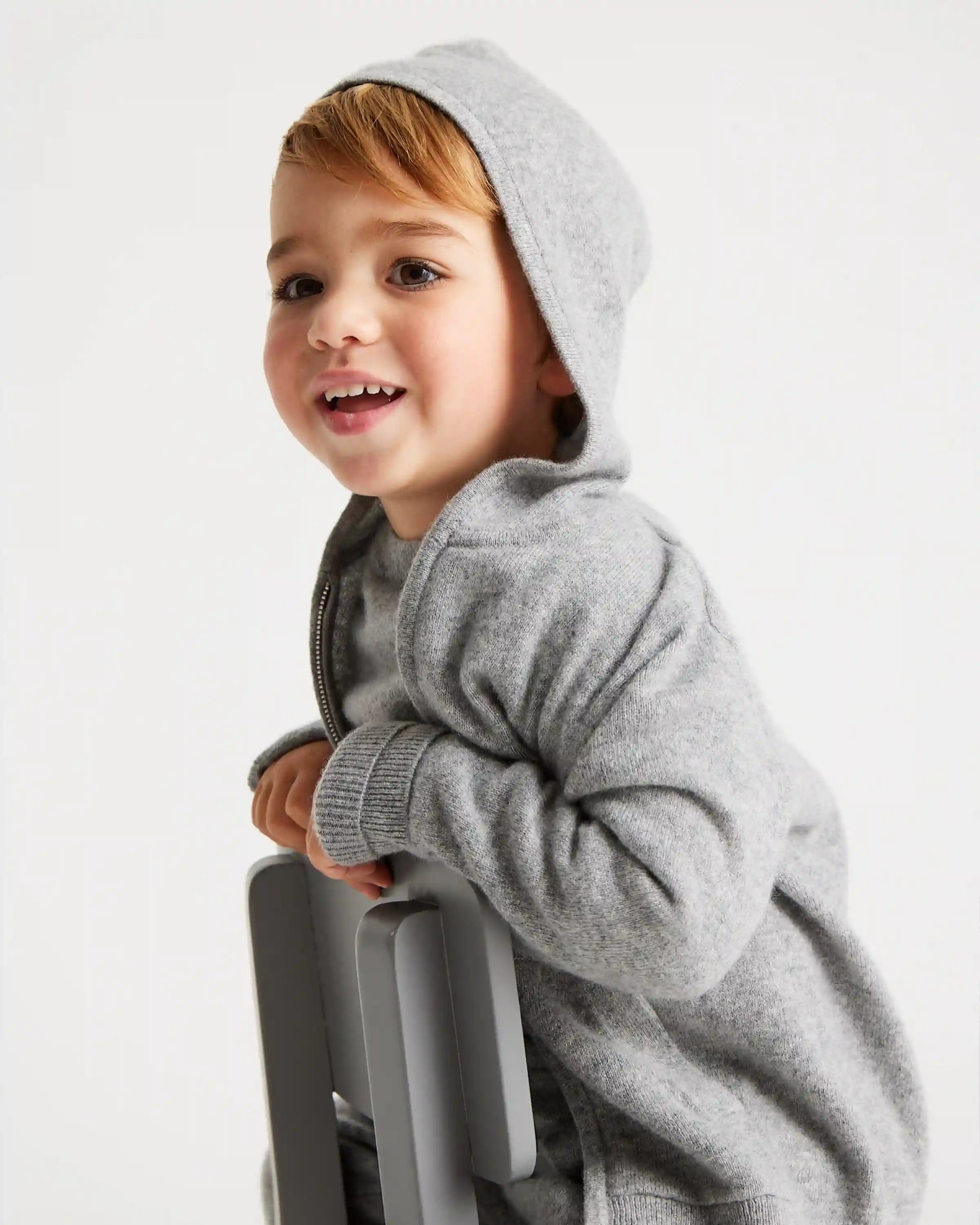 Washable Cashmere Full Zip Hoodie