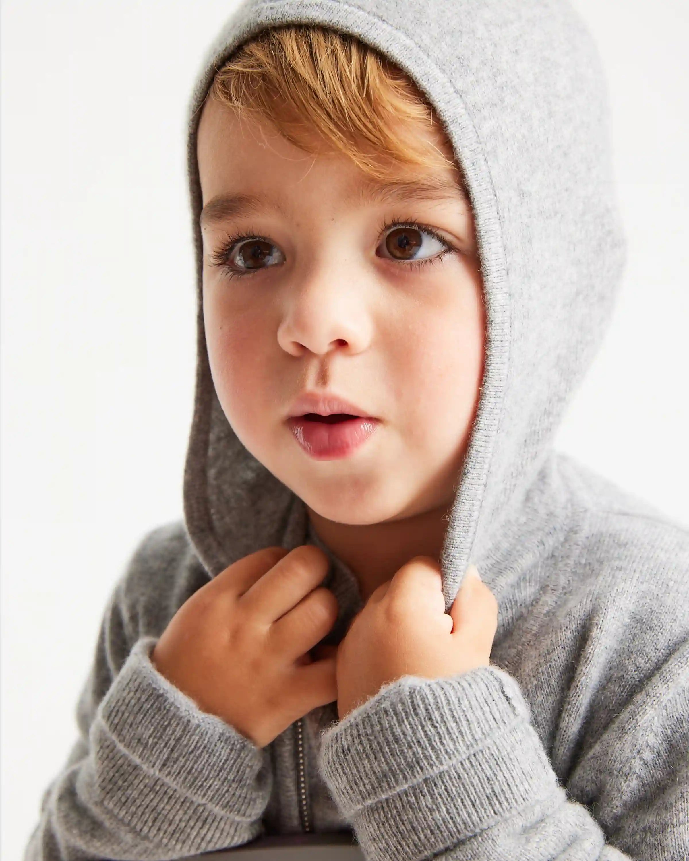 Washable Cashmere Full Zip Hoodie