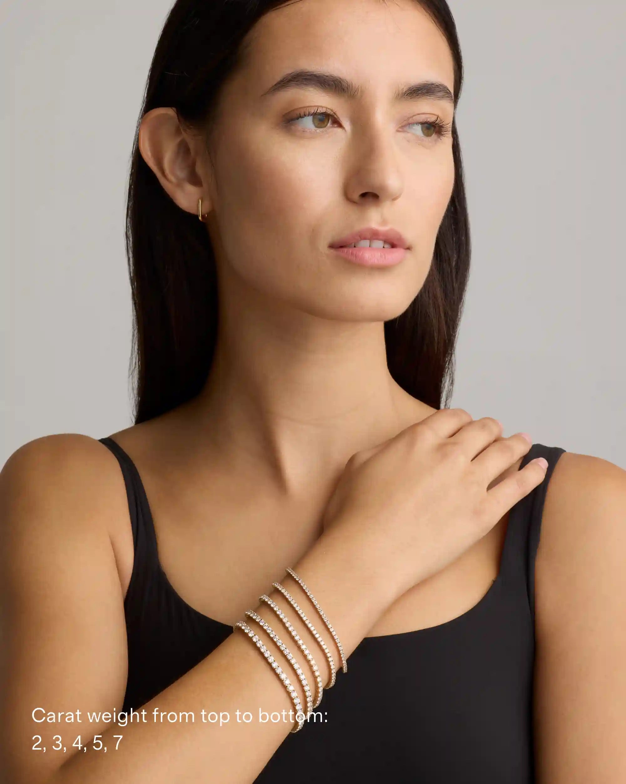 14K Gold Lab Grown Diamond Tennis Bracelet - 3ctw