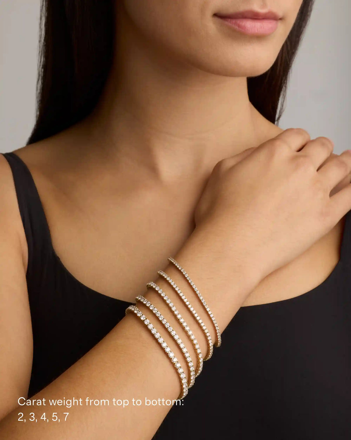 14K Gold Natural Diamond Tennis Bracelet - 4ctw