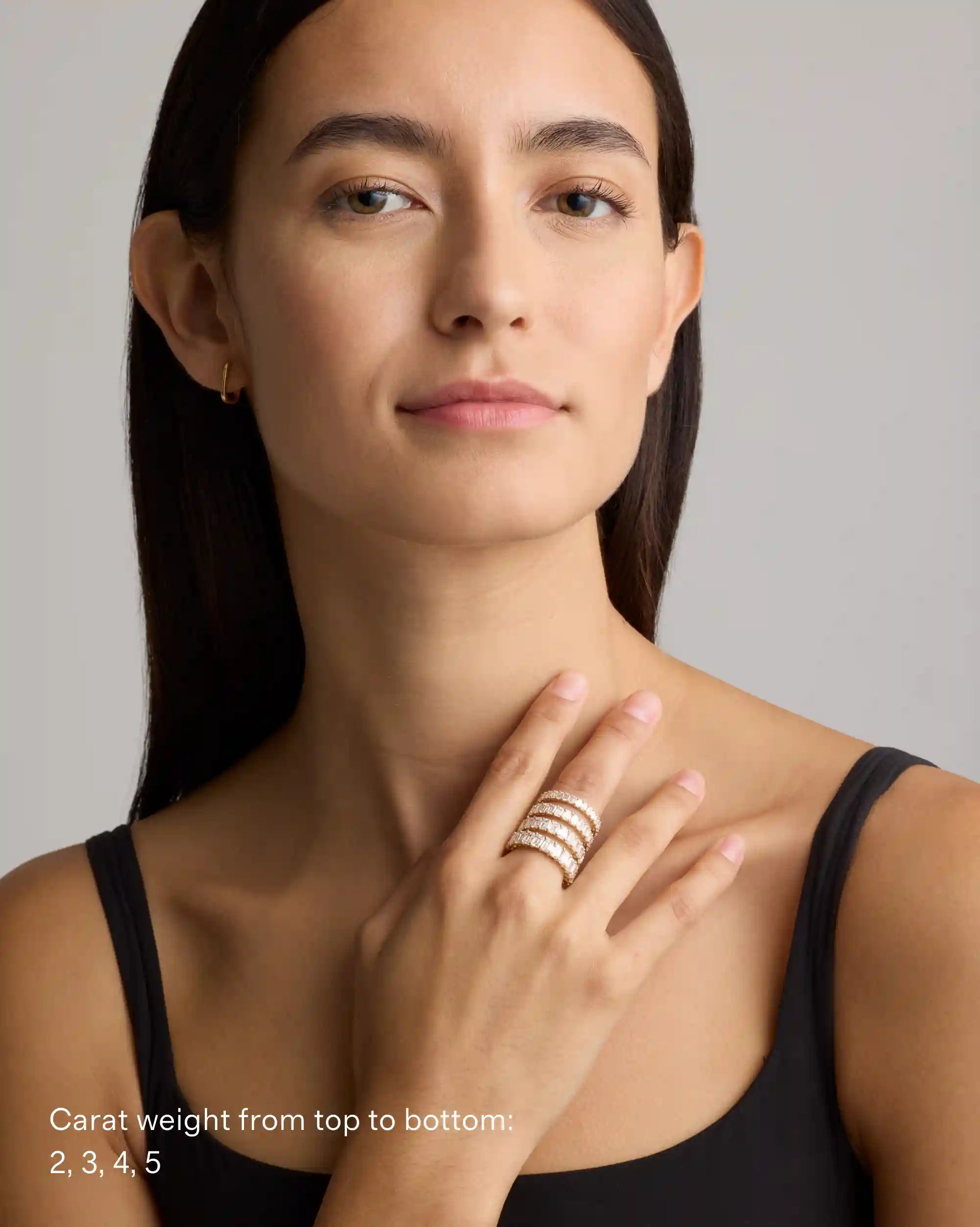 Lab Grown Diamond Emerald Eternity Band