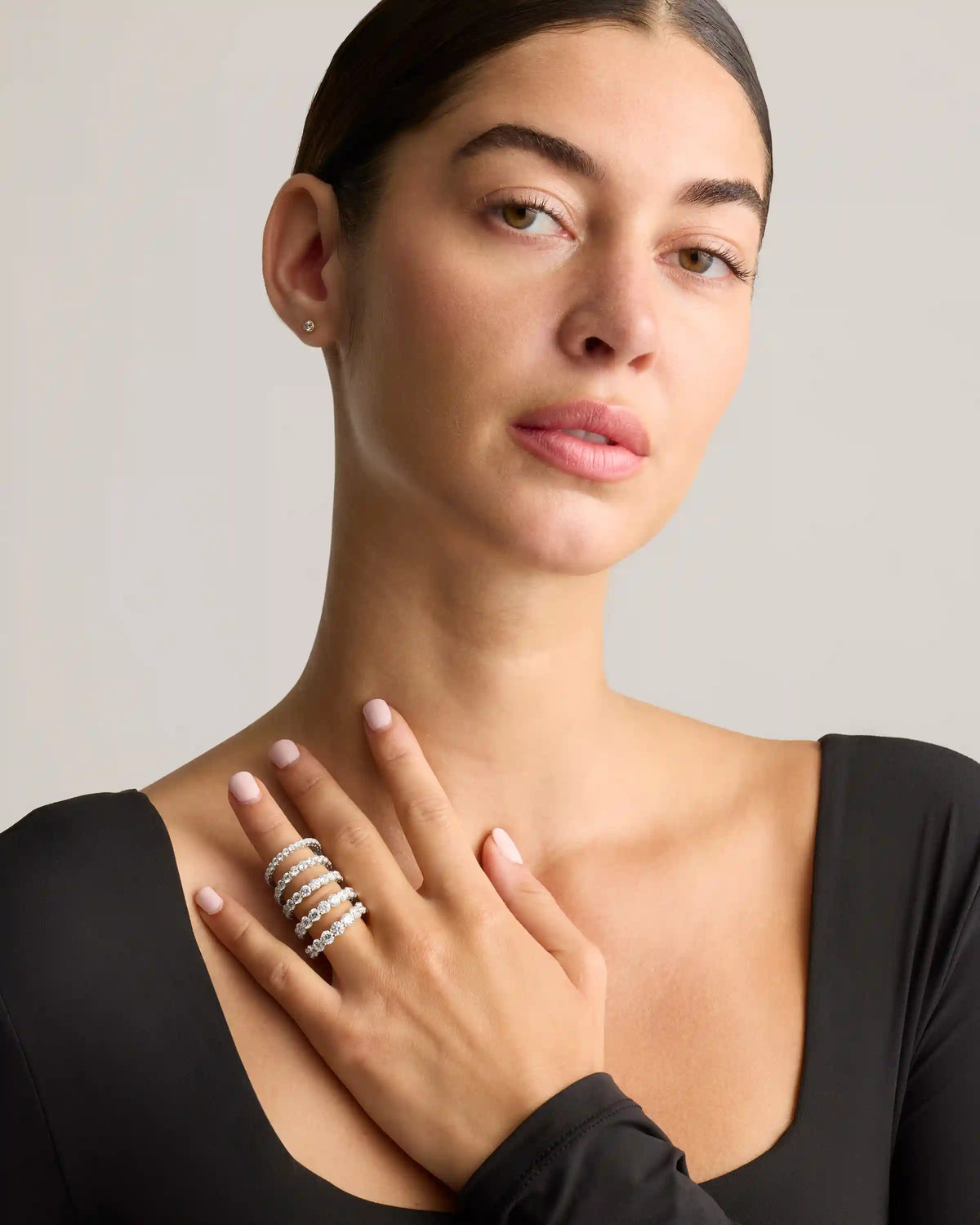 Lab Grown Diamond Round Eternity Band