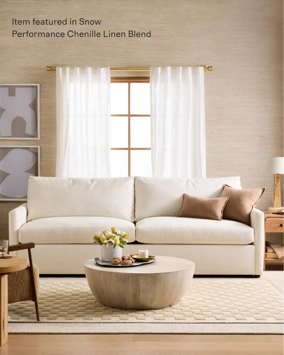 Brennan Sofa in Performance Basketweave