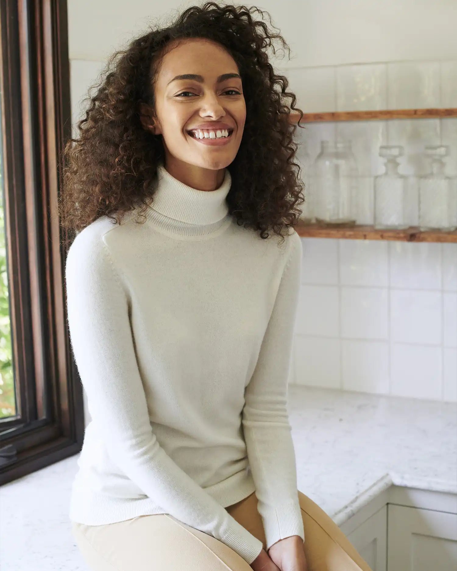Mongolian Cashmere Turtleneck Sweater
