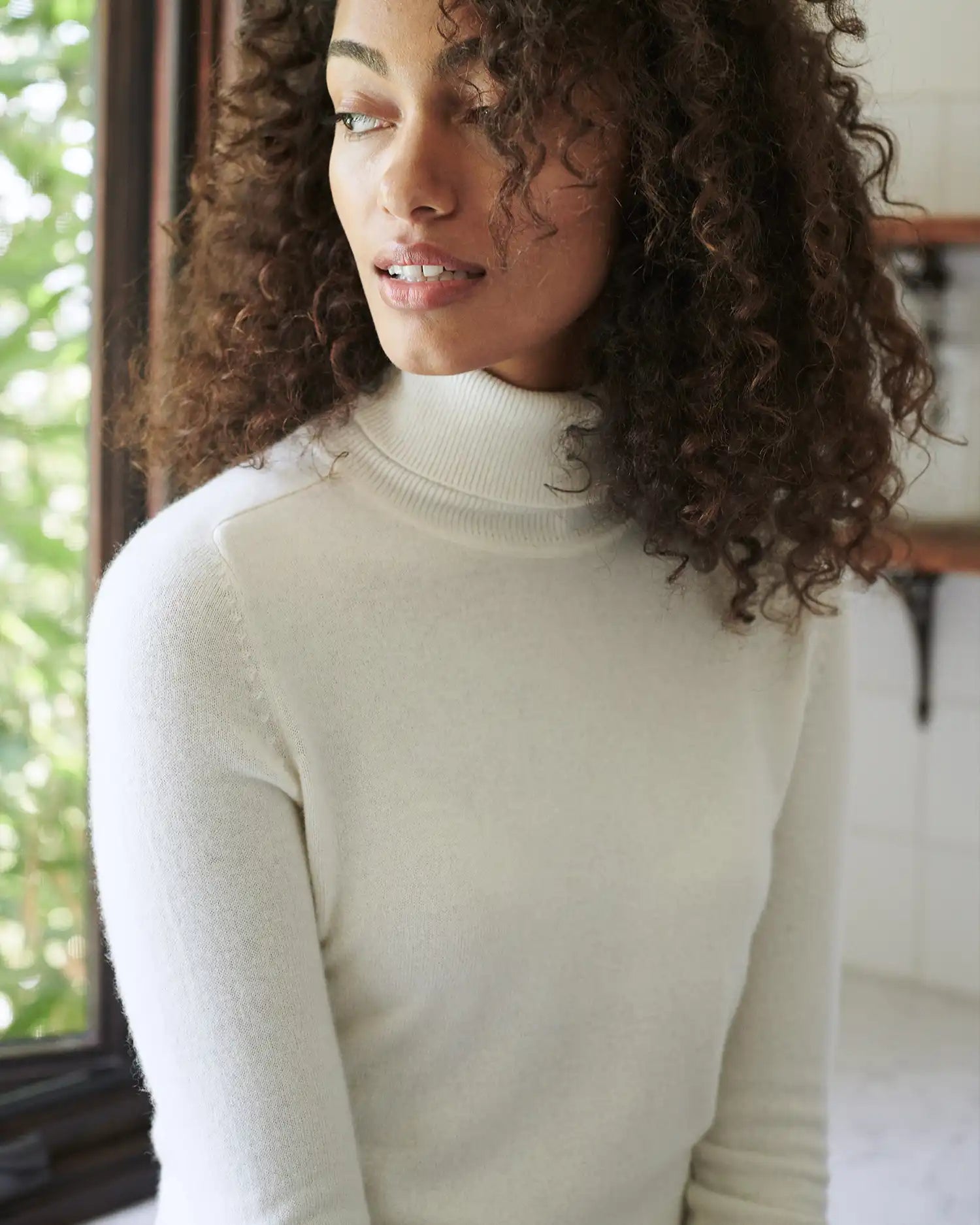Mongolian Cashmere Turtleneck Sweater