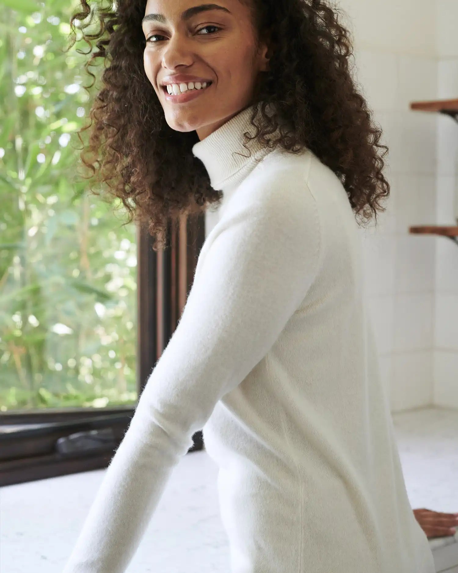 Mongolian Cashmere Turtleneck Sweater