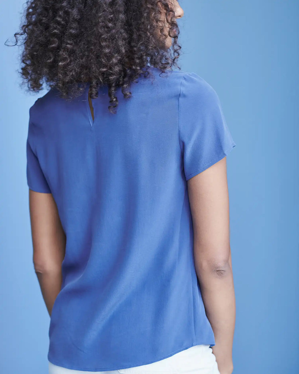 Washable Stretch Silk Tee