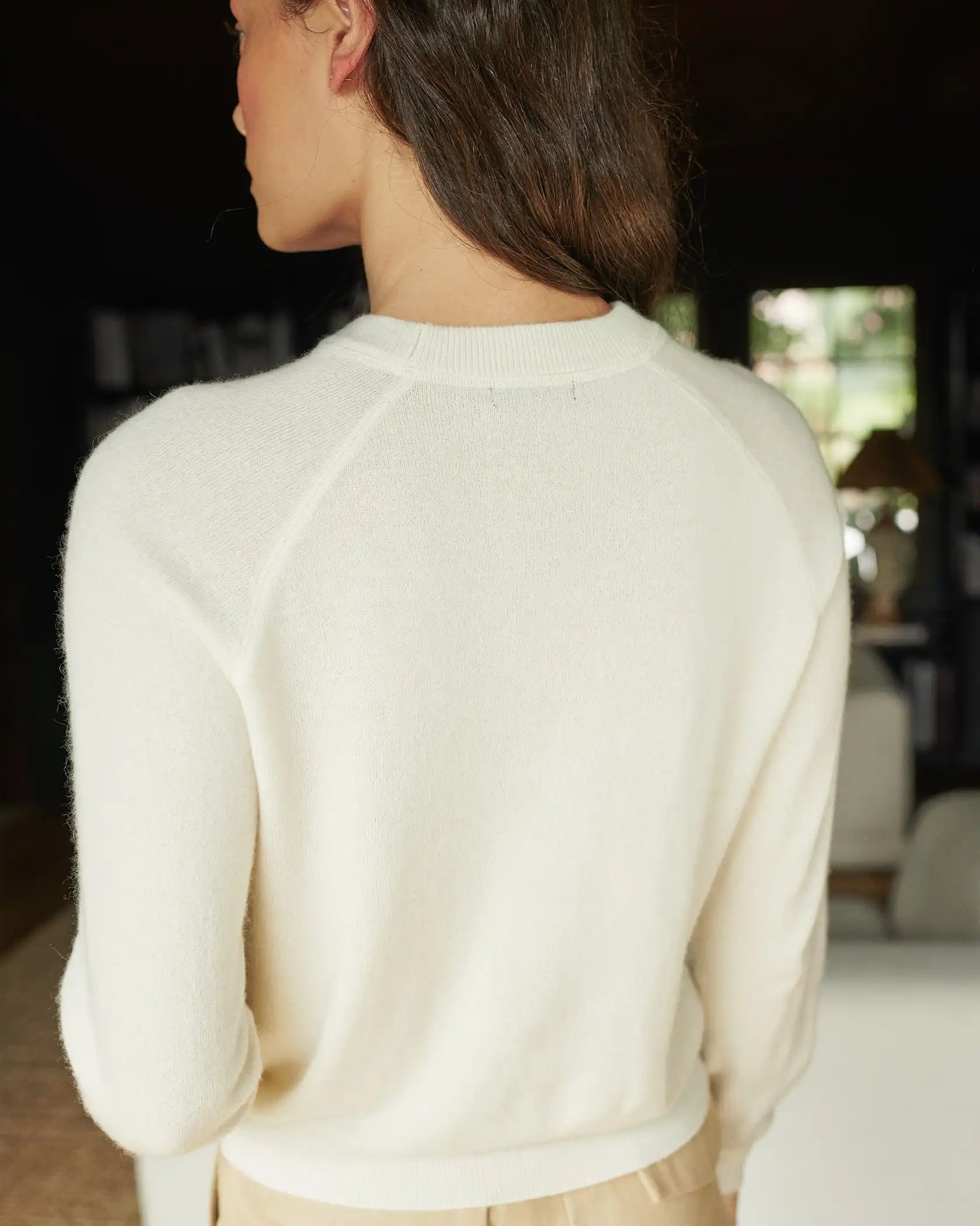 Mongolian Shrunken Cashmere Sweatshirt