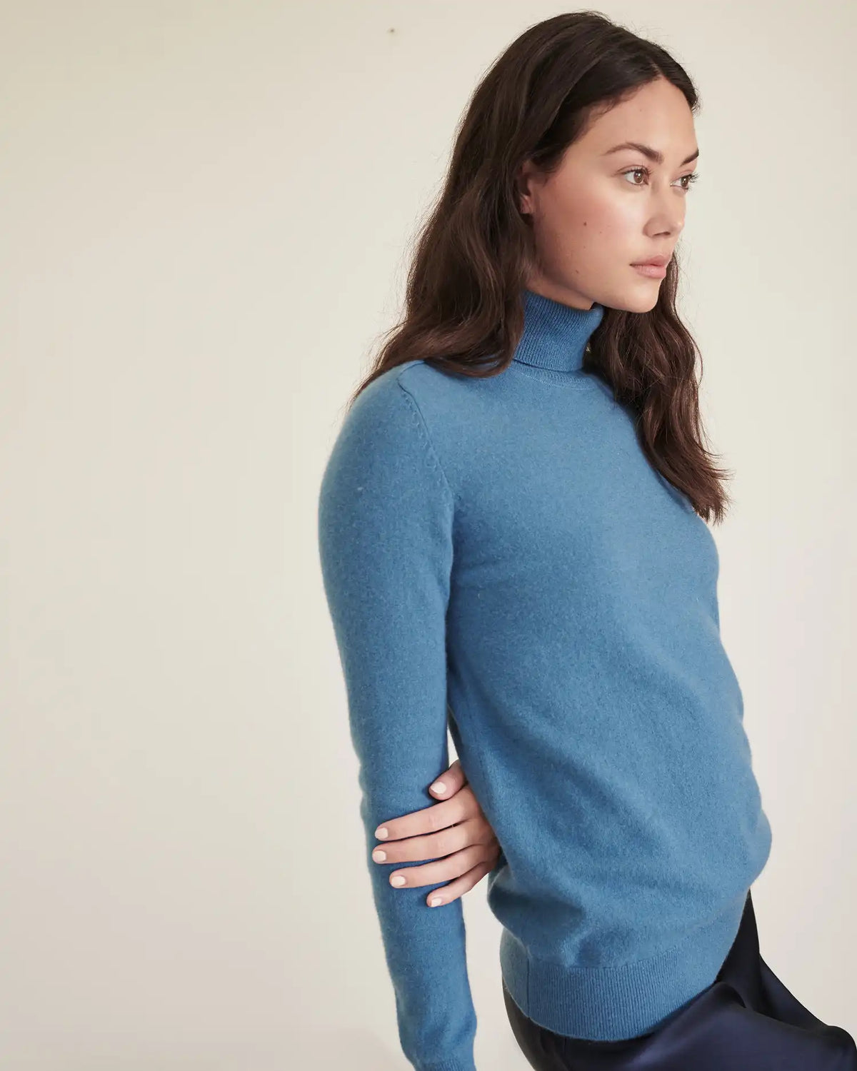 Mongolian Cashmere Turtleneck Sweater