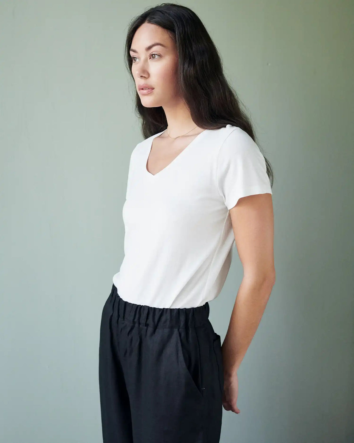 Cotton Modal V-Neck Tee