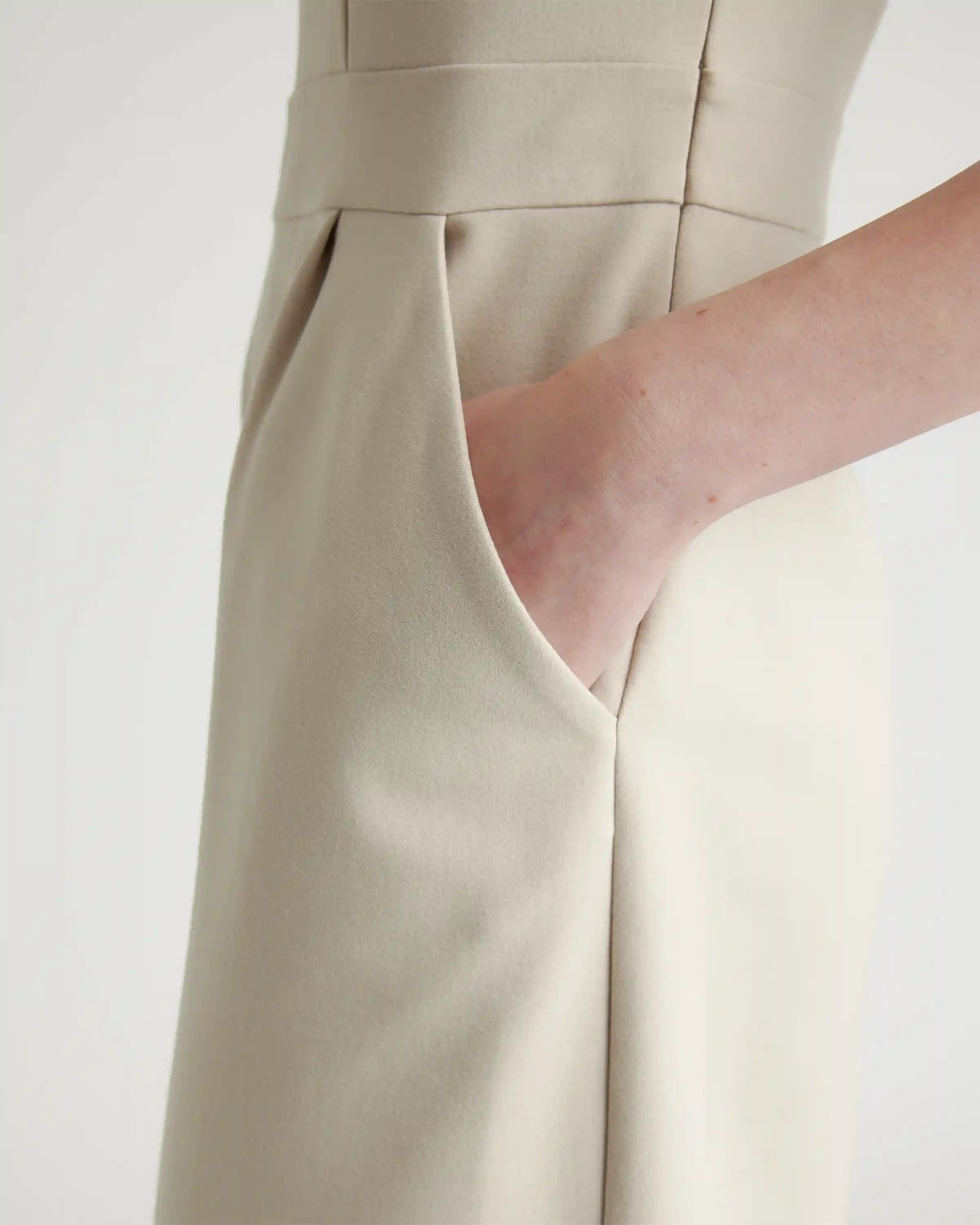 Ultra-Stretch Ponte Cap Sleeve Dress