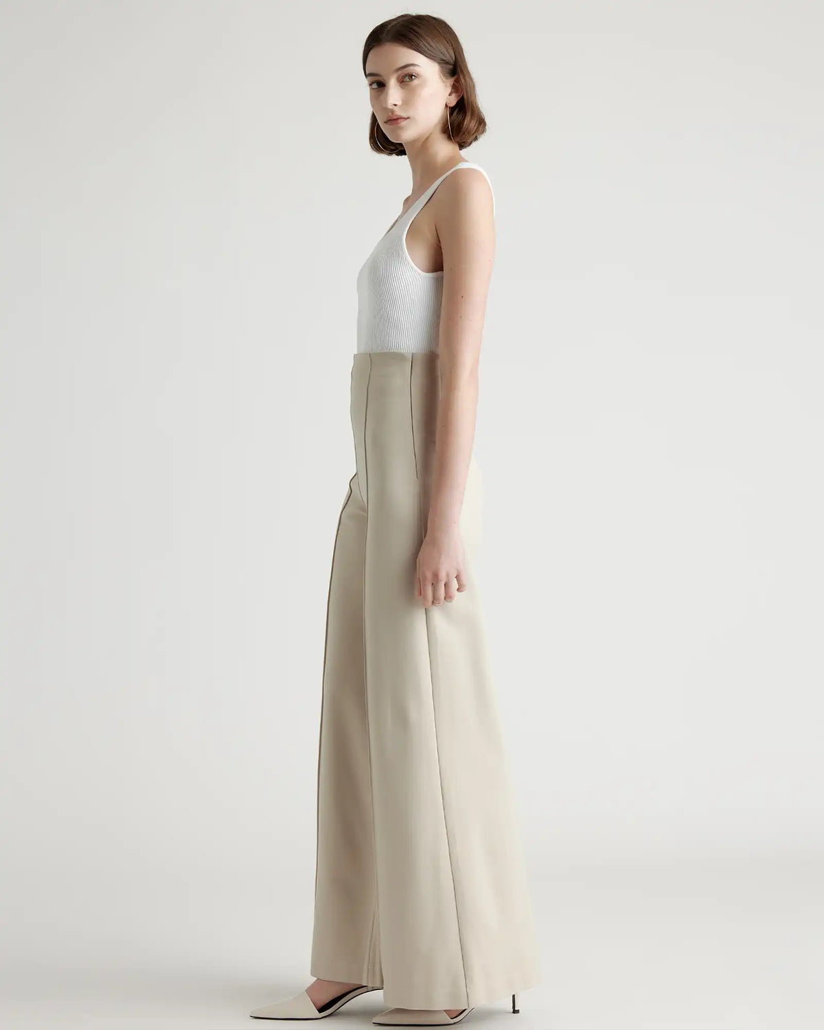 Ultra-Stretch Ponte Super Wide Leg Pants