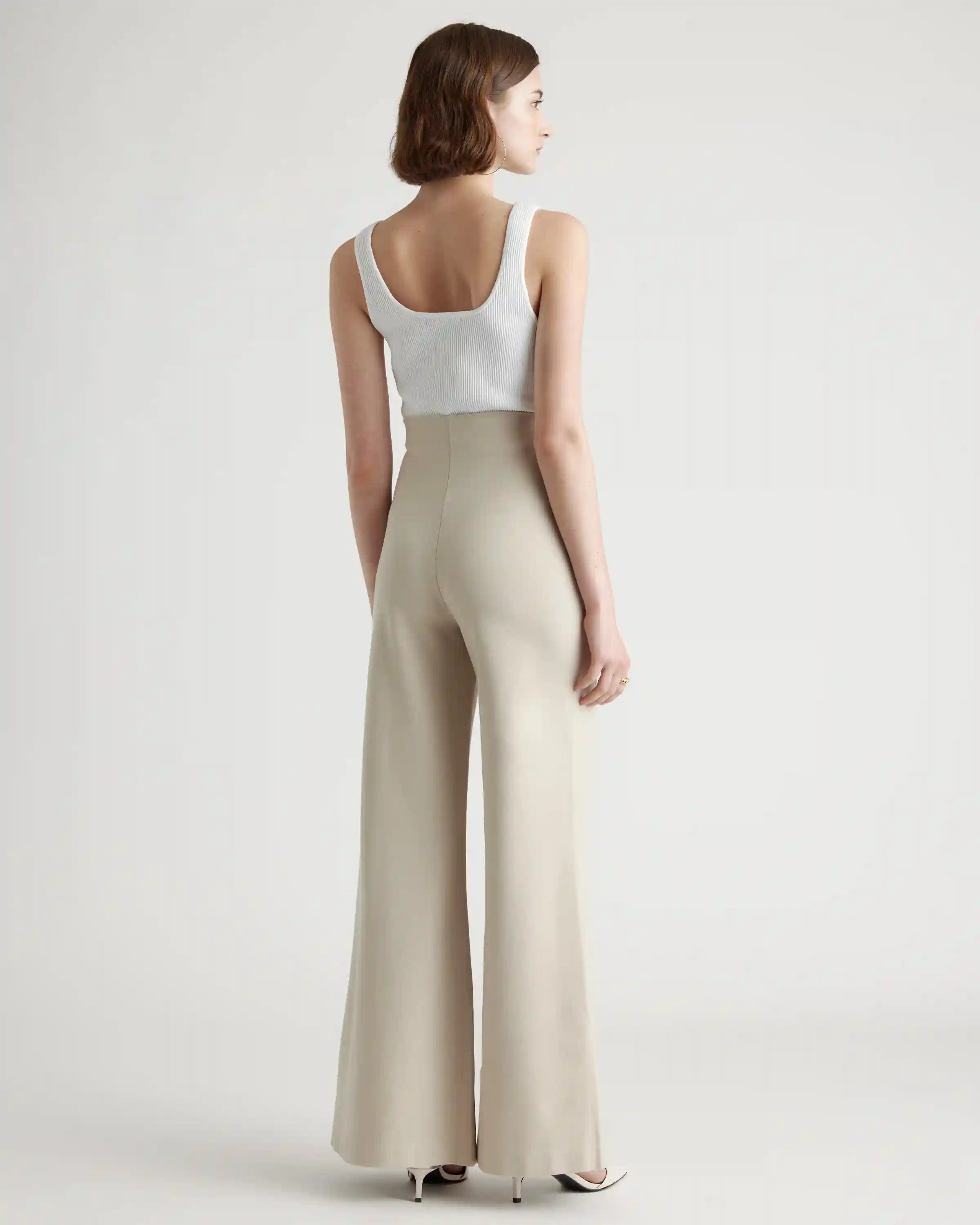 Ultra-Stretch Ponte Super Wide Leg Pants