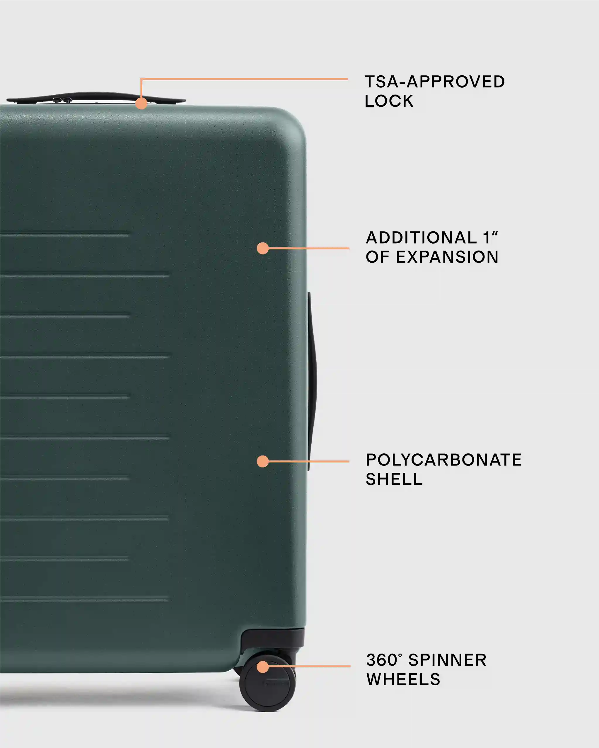 Expandable Medium Check-In Suitcase