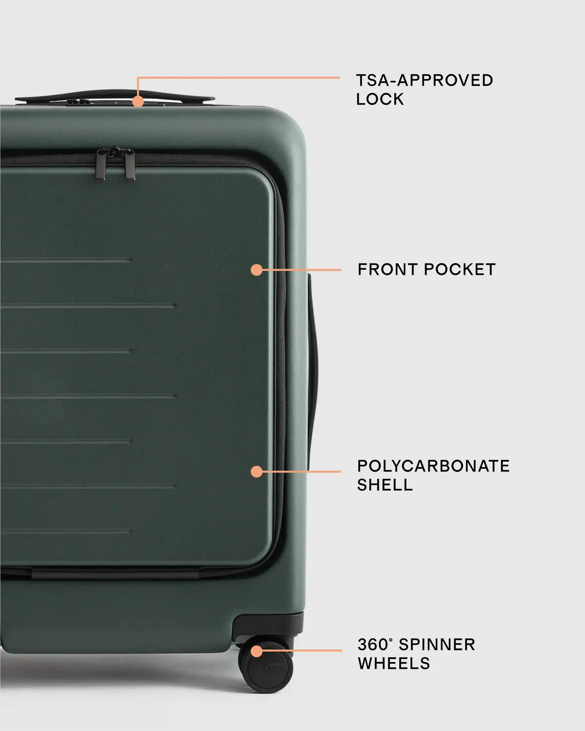 Front Pocket Carry-On Suitcase