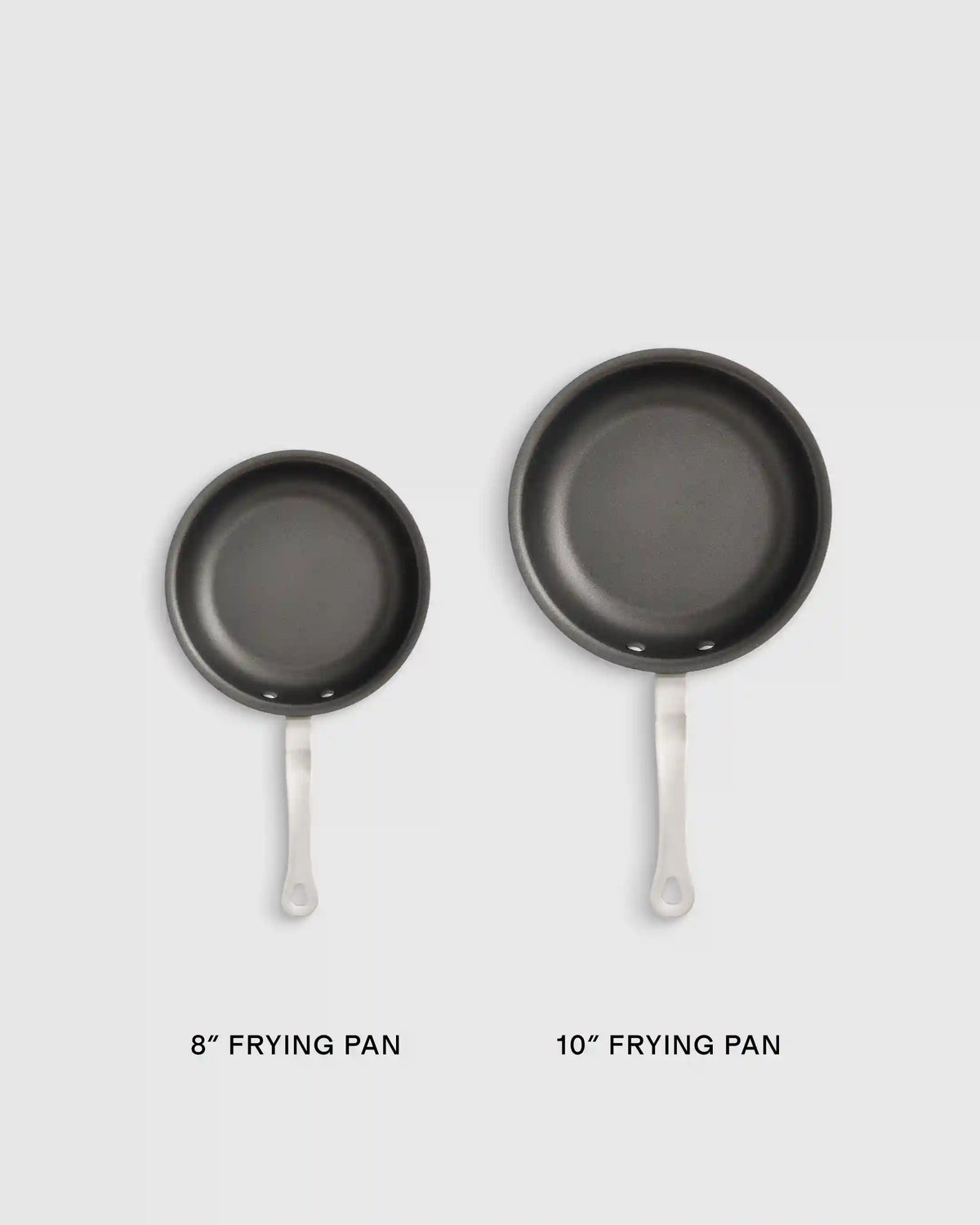 5-Ply Stainless Steel Nonstick Cookware: 2-Piece Frying Pan Set: 10" & 12"