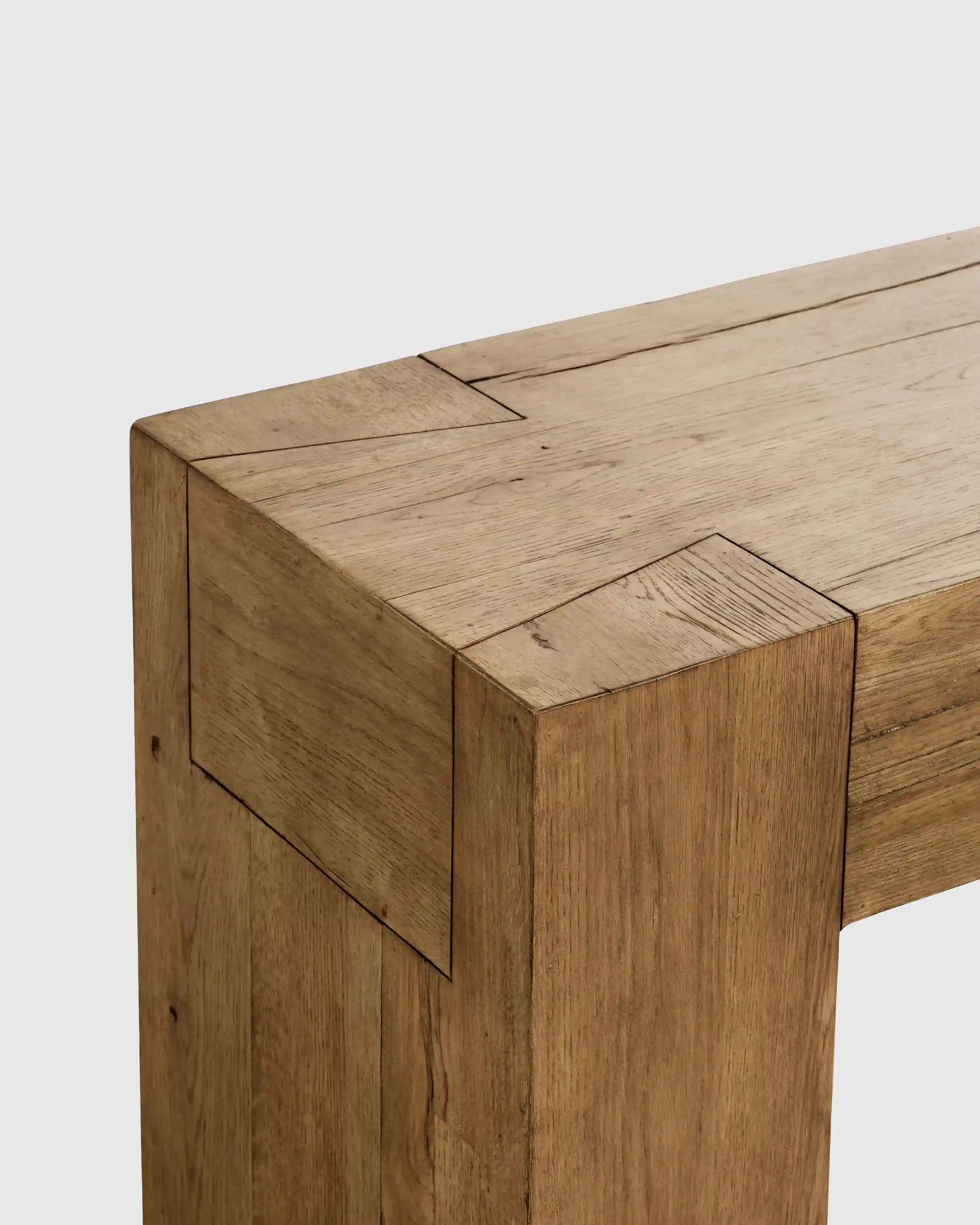 Reclaimed Oak Waterfall Console Table