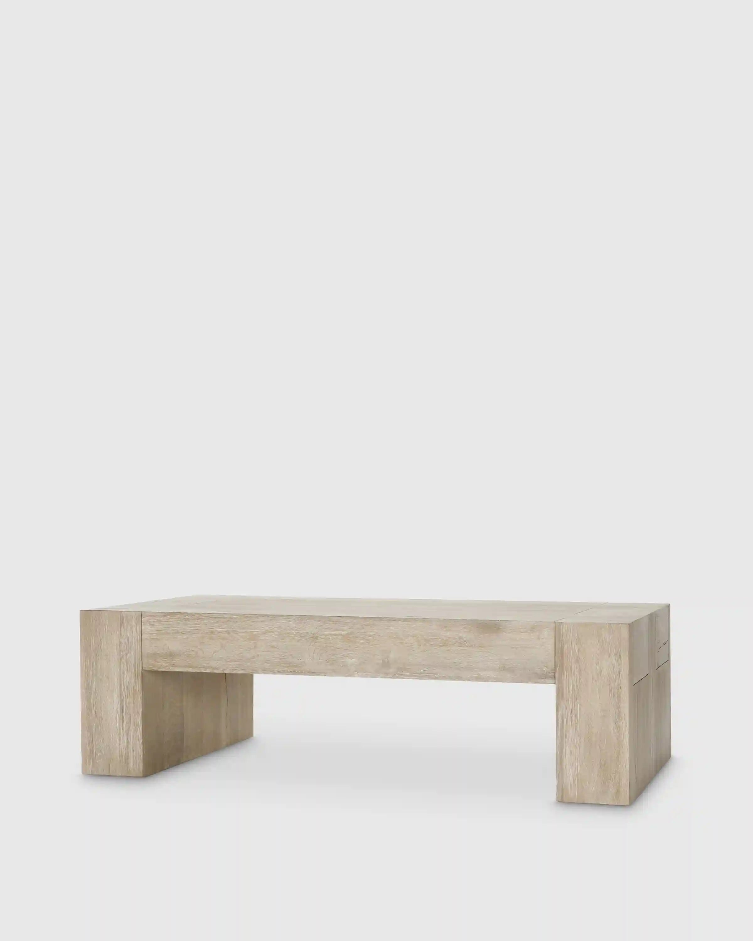 Reclaimed Oak Waterfall Coffee Table