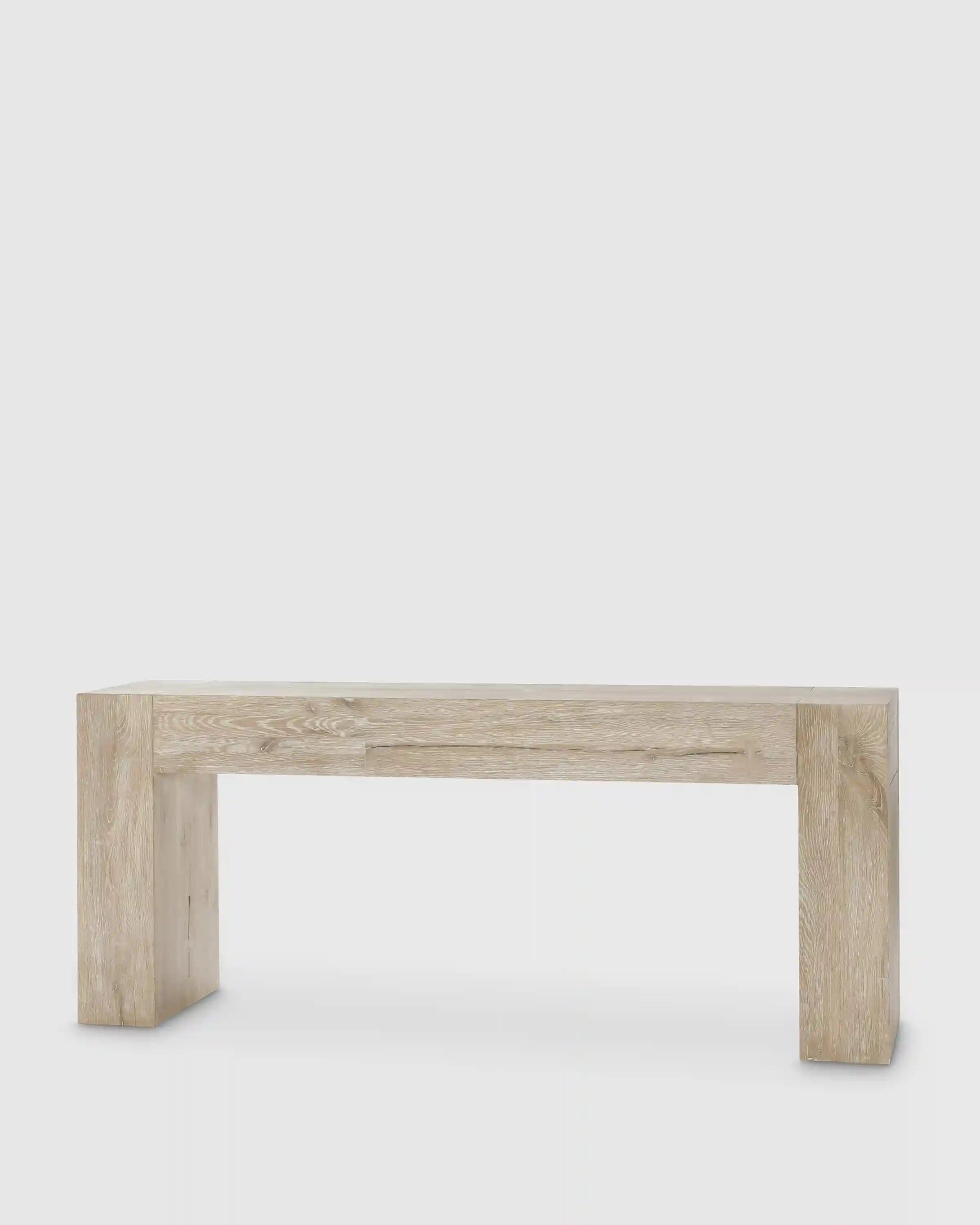 Reclaimed Oak Waterfall Console Table