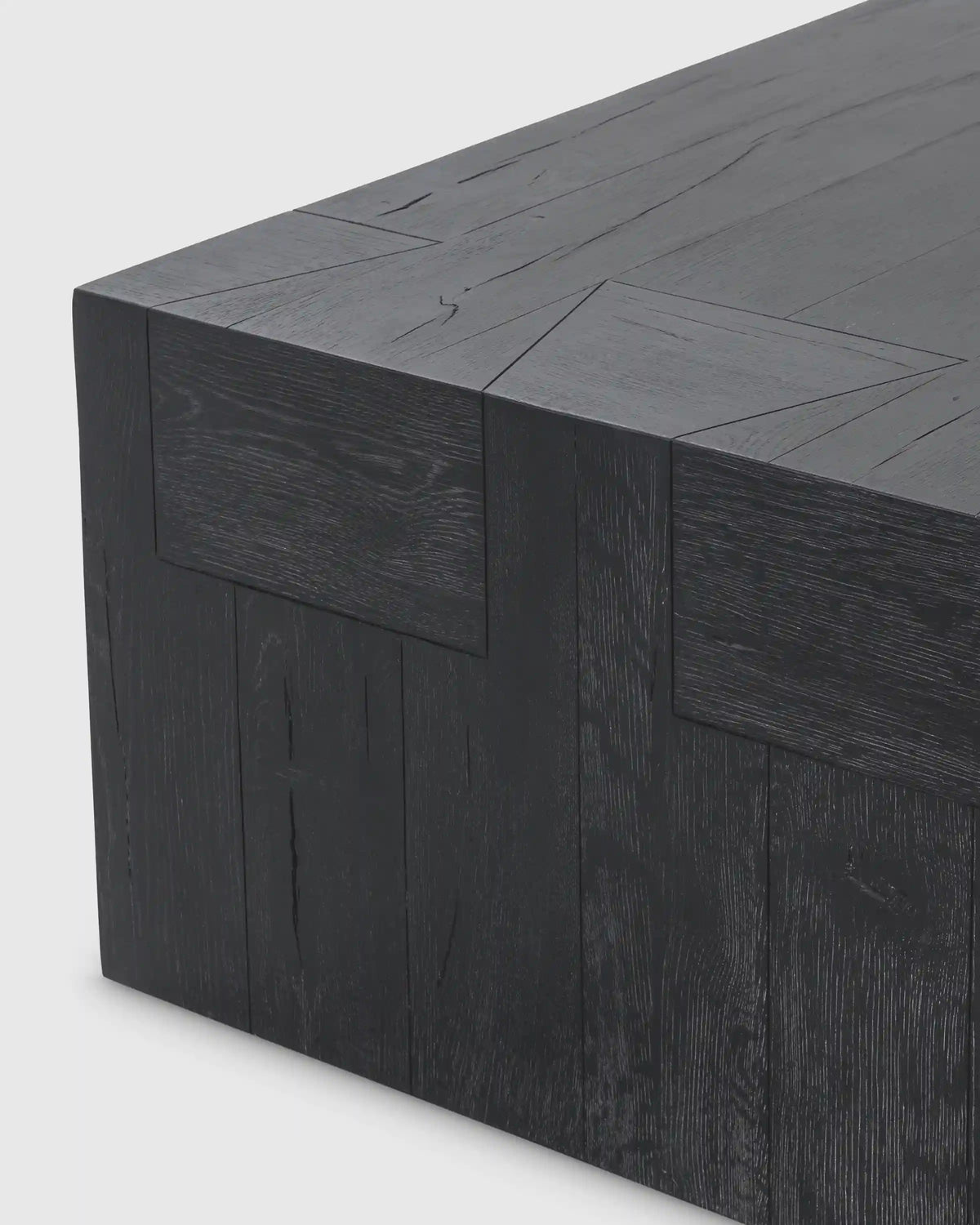 Reclaimed Oak Waterfall Coffee Table