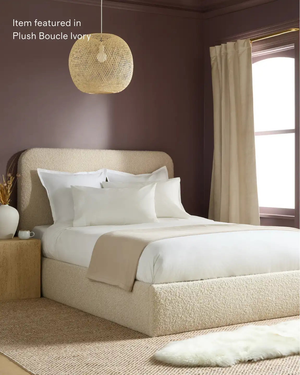 Sierra Curved Arm L Sectional in Performance Basketweave