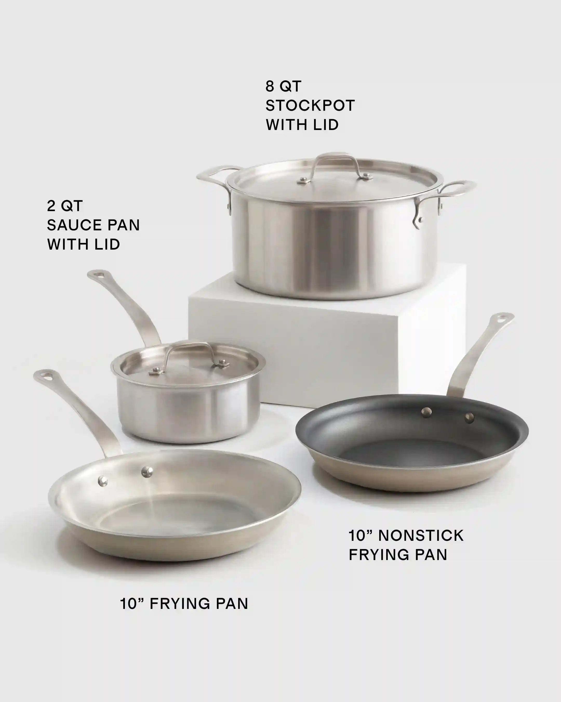 5-Ply Stainless Steel 6 Piece Cookware Set