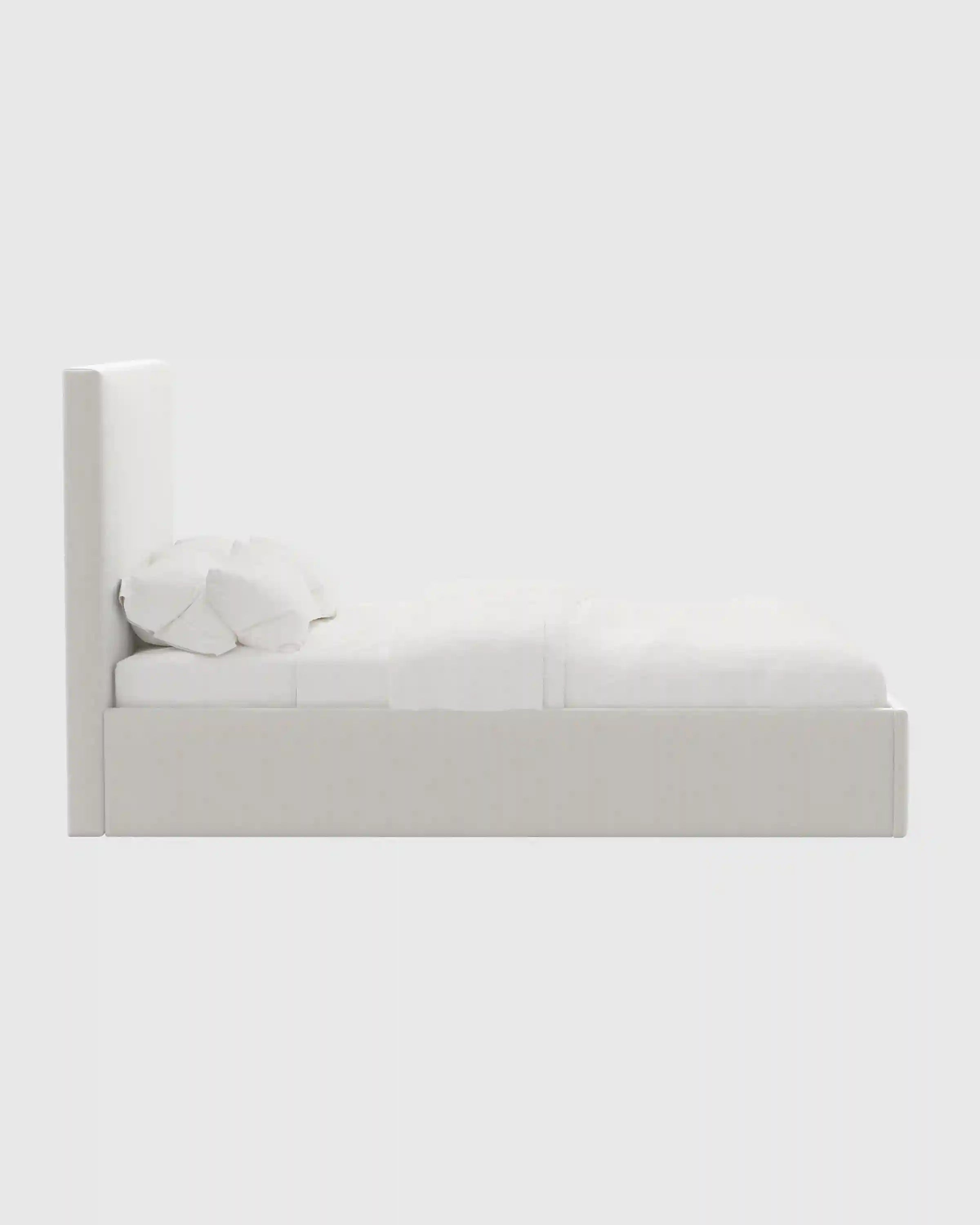 Square Bed in Performance Velvet