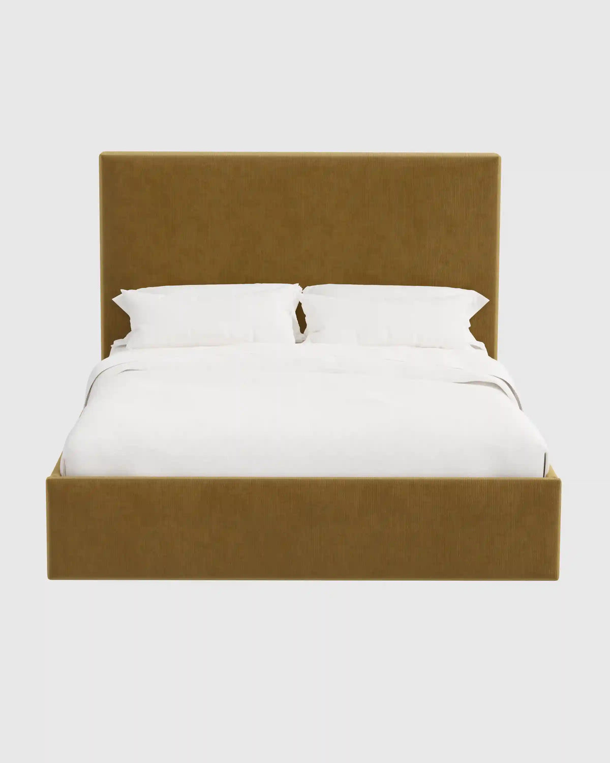 Square Bed in Performance Velvet