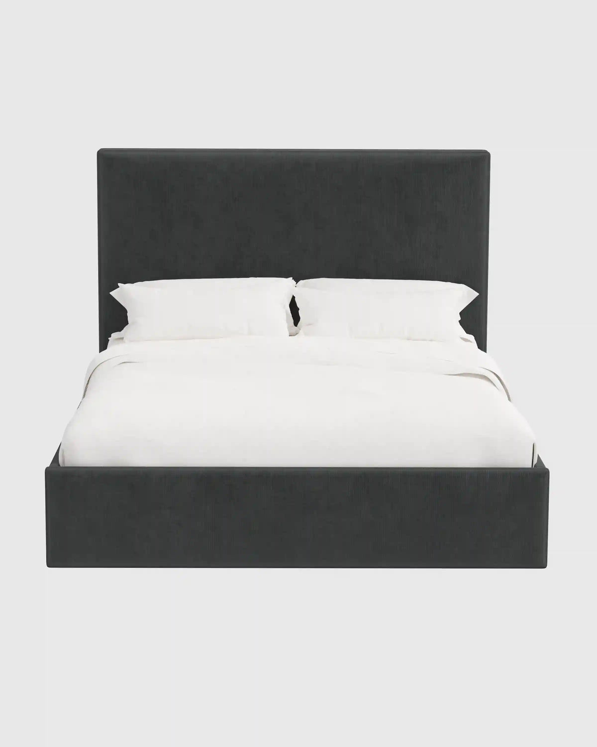 Square Bed in Performance Velvet
