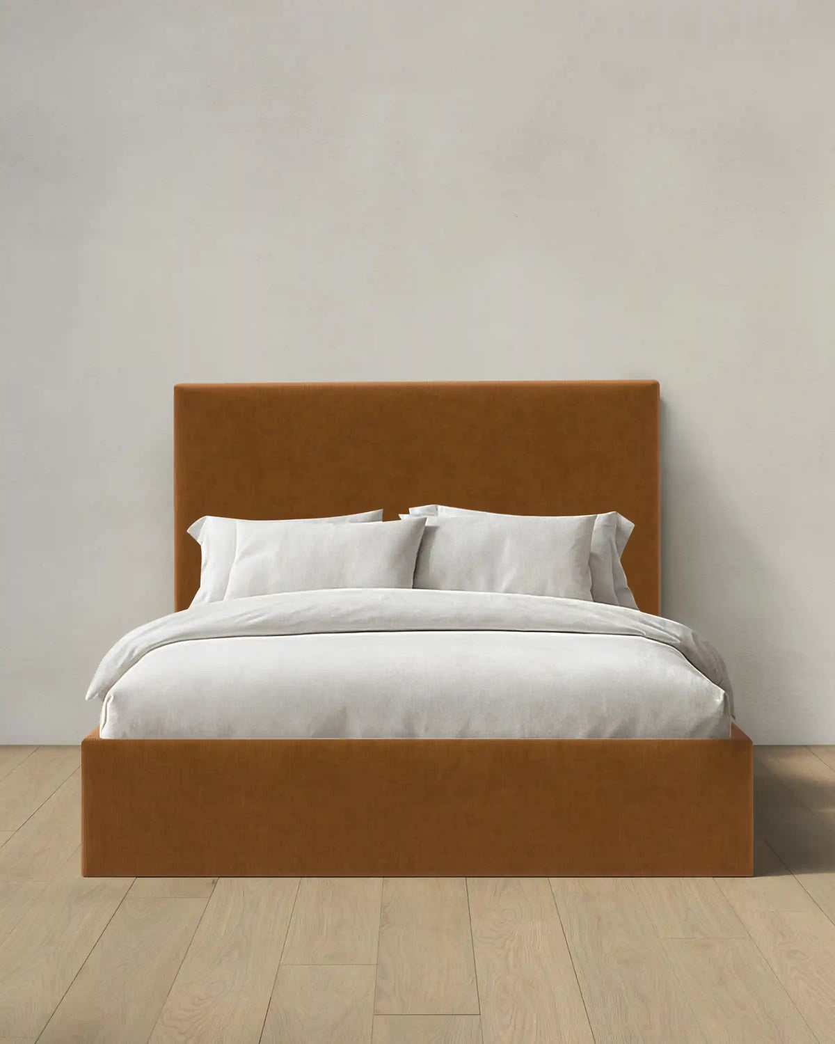 Square Bed in Performance Velvet
