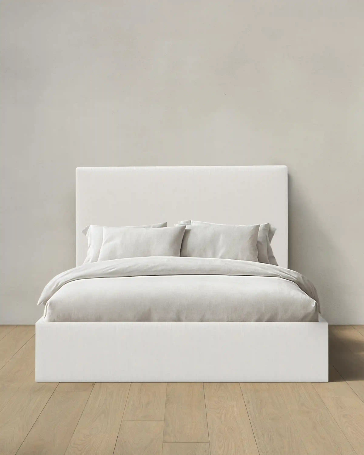 Square Bed in Performance Velvet