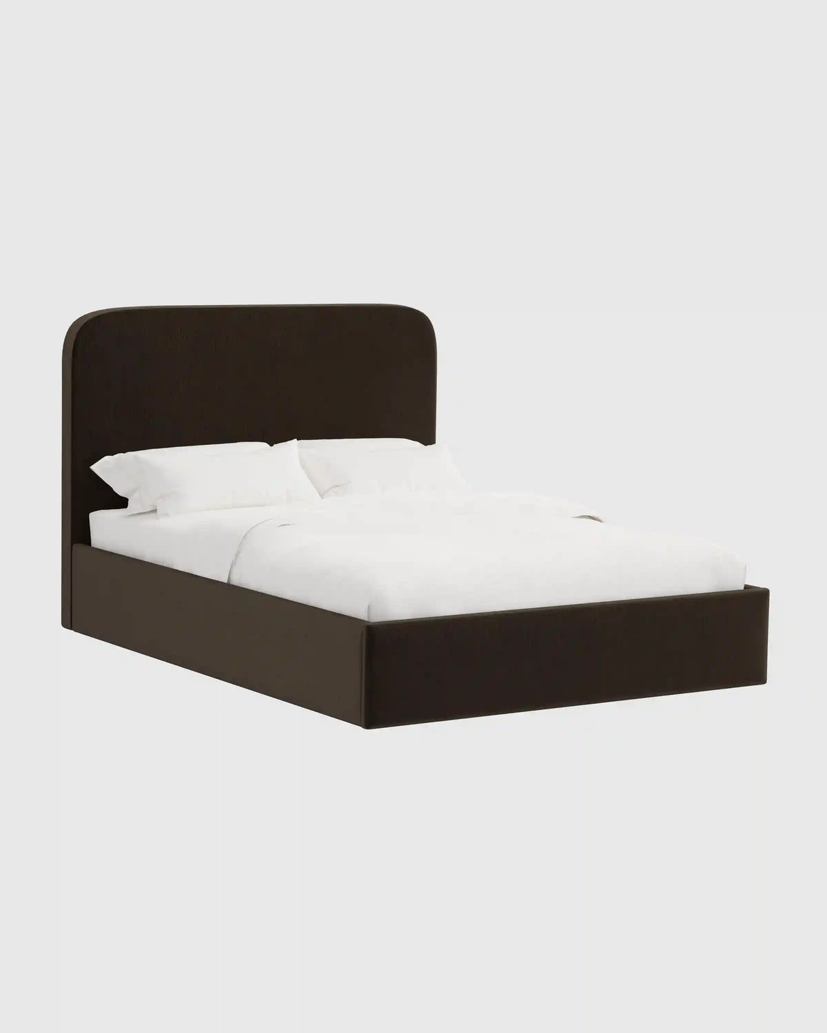 Curved Bed in Performance Velvet
