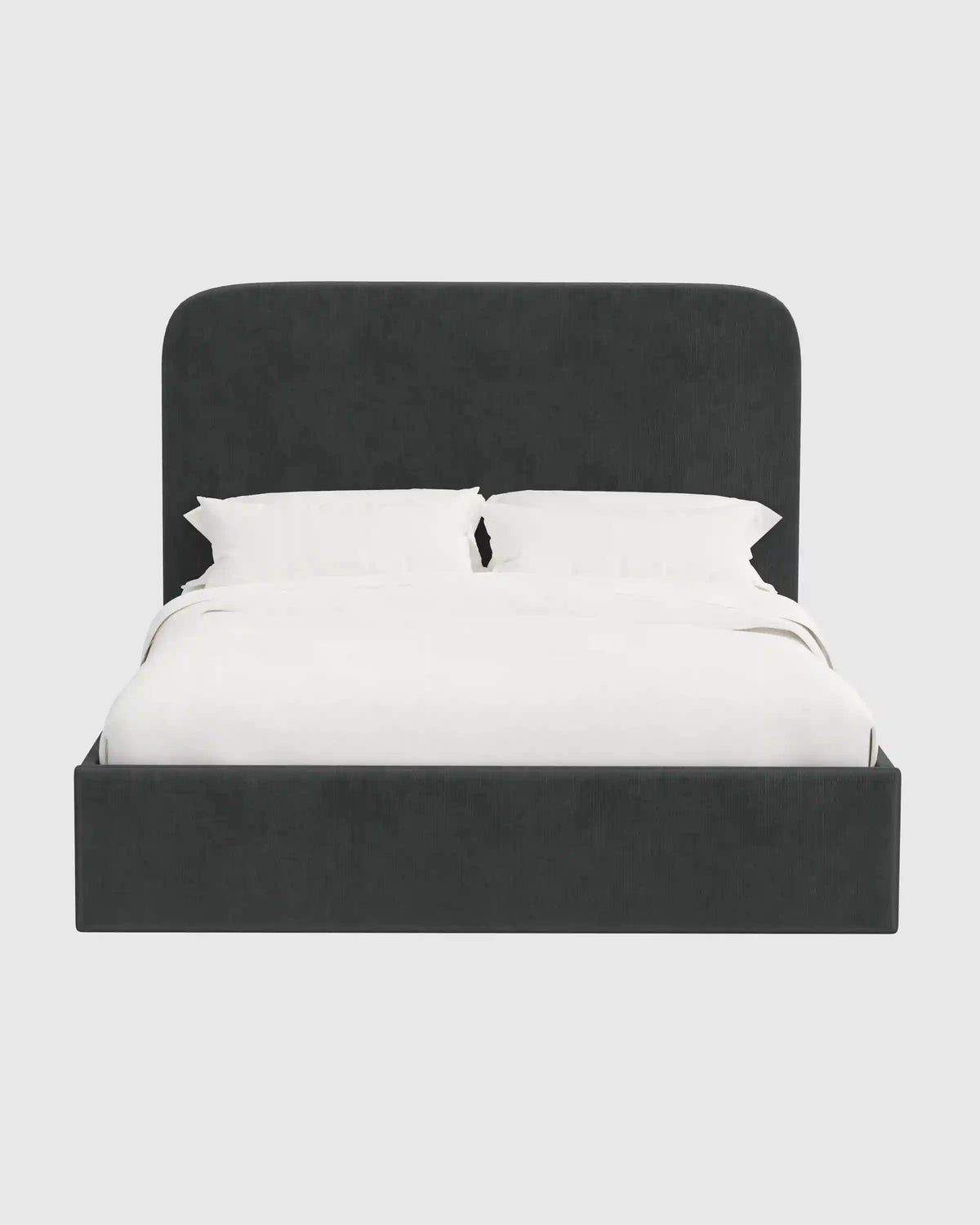 Curved Bed in Performance Velvet
