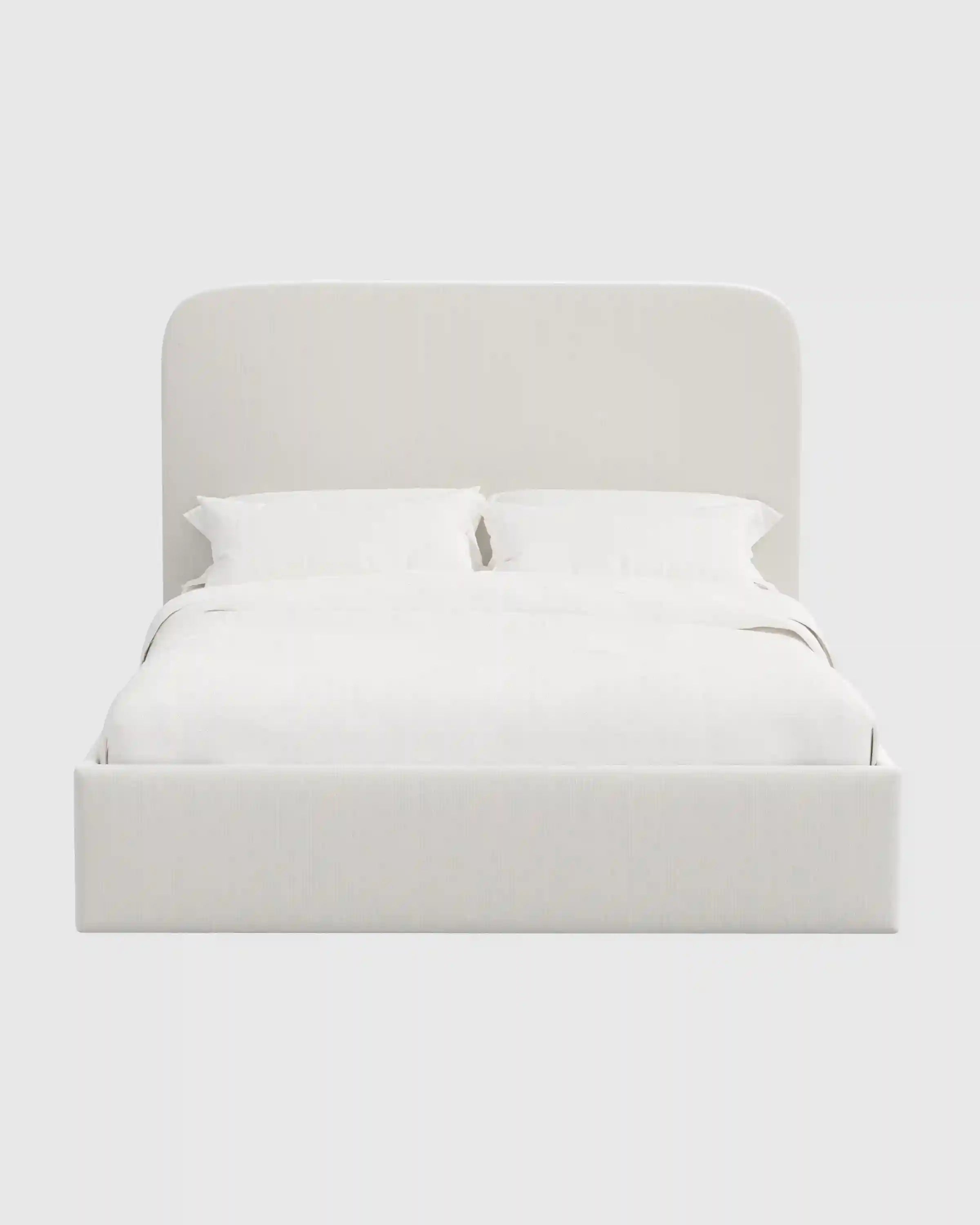 Curved Bed in Performance Velvet