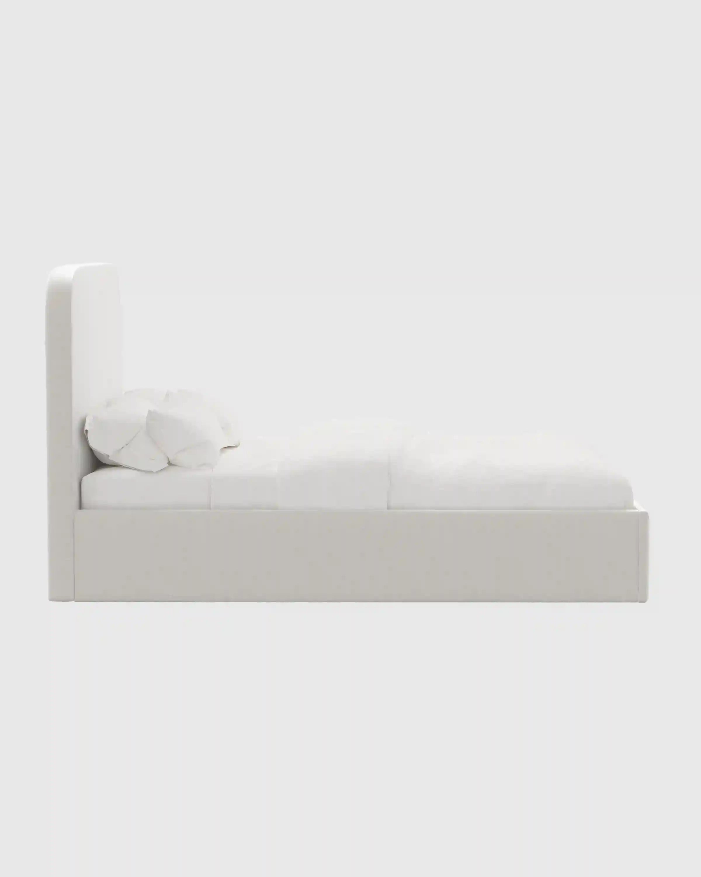 Curved Bed in Performance Velvet