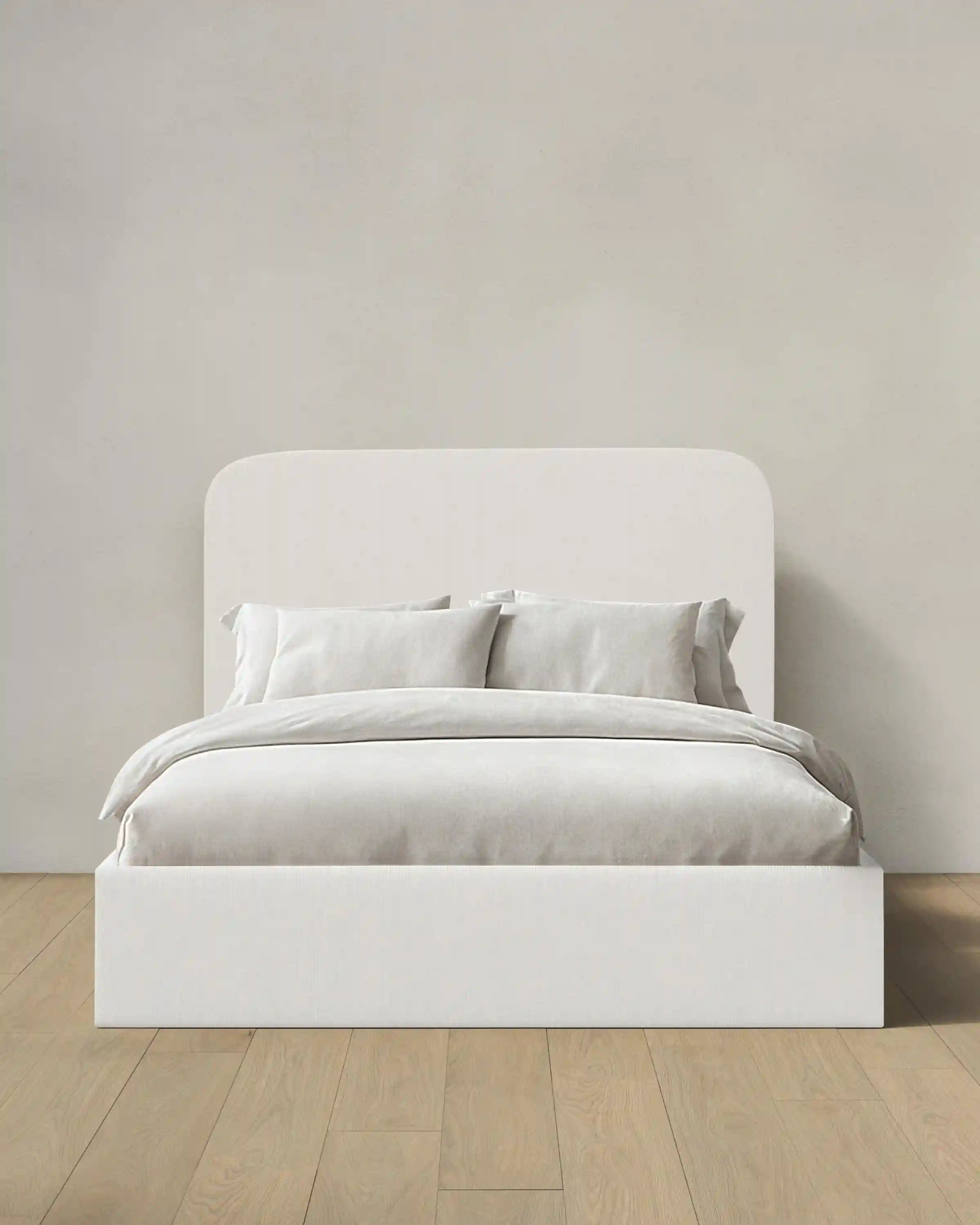 Curved Bed in Performance Velvet