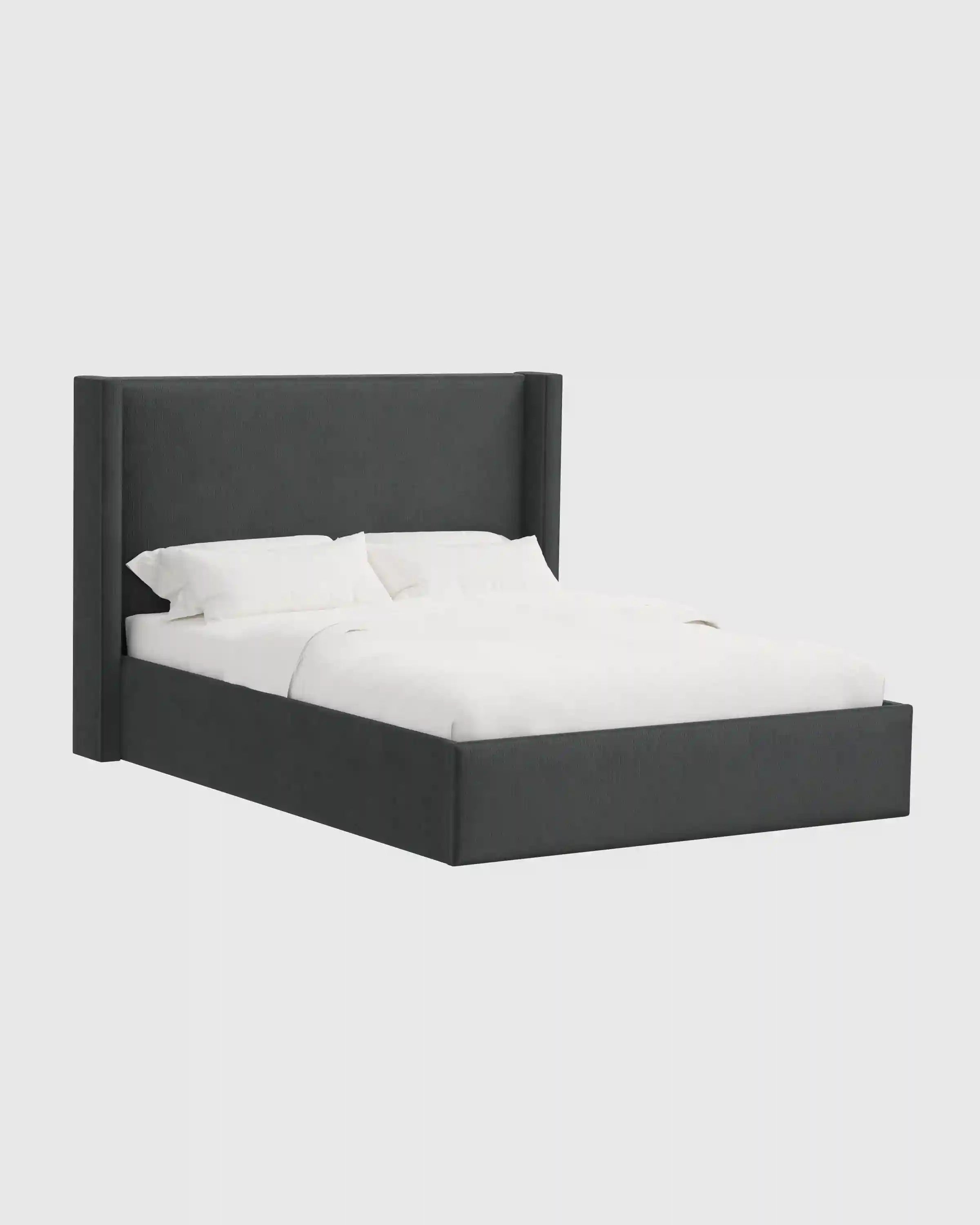 Wingback Bed in Performance Velvet